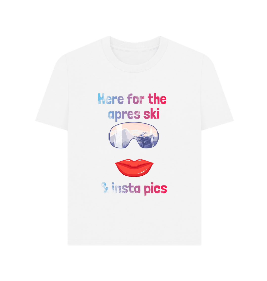White Women's apres ski T-shirt