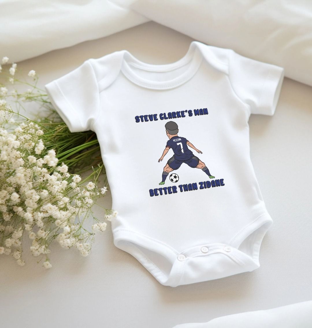 Scotland Euro 2024 Steve Clarke's Man - John McGinn Baby Grow