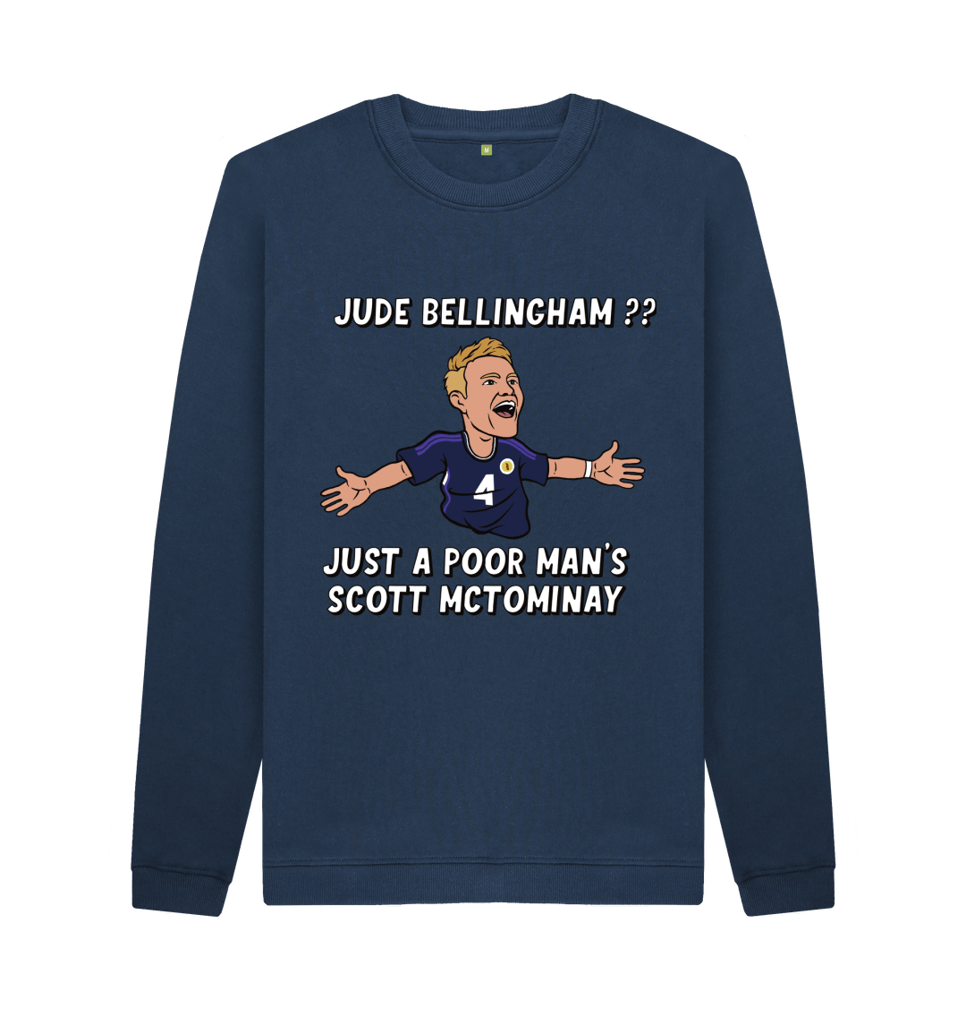 Navy Blue Printed Sweater Front