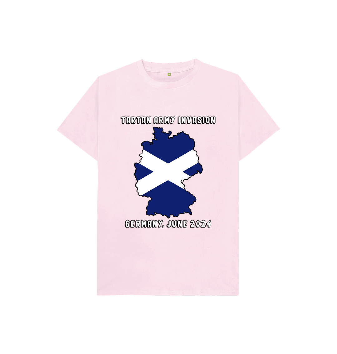 Pink Kids Scotland Euro 2024 T-shirt Tartan Army Invasion