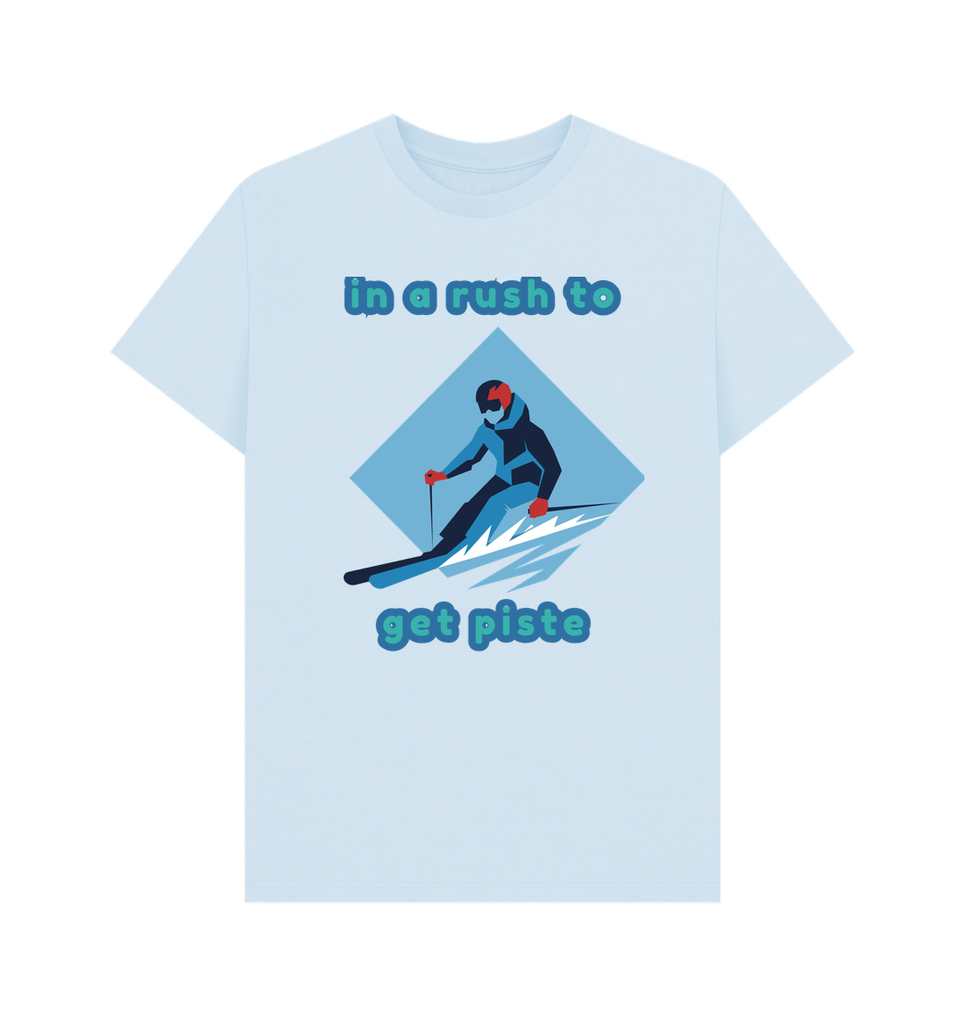 Sky Blue Mens Ski 2025 Classic T-shirt