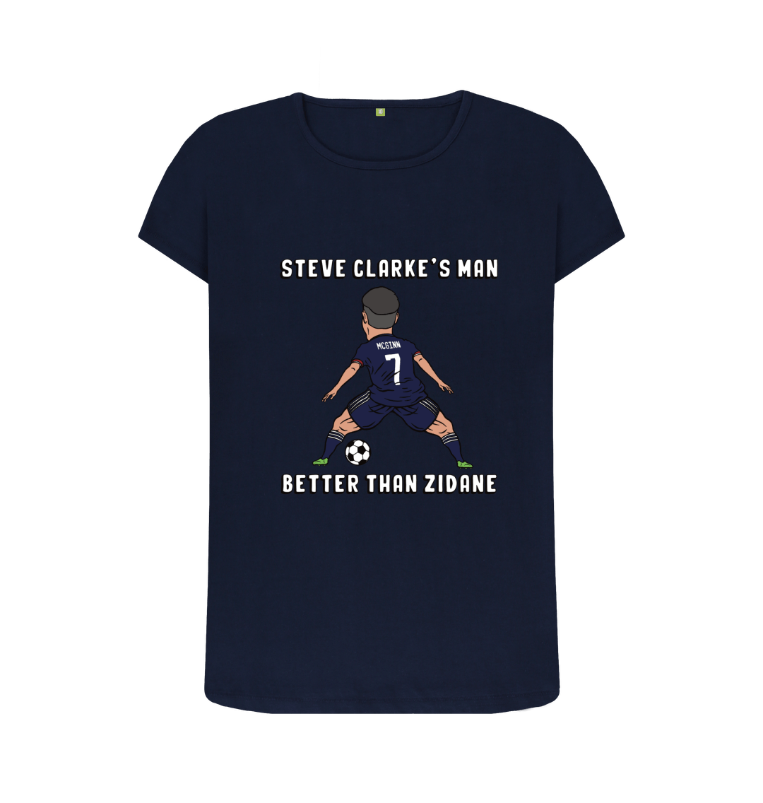 Navy Blue Printed T-shirt Front