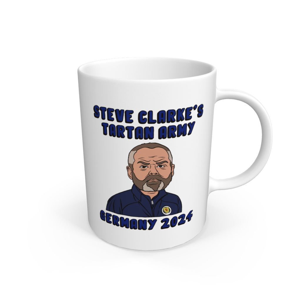White Scotland Euro 2024 Steve Clarke's Tartan Army Mug