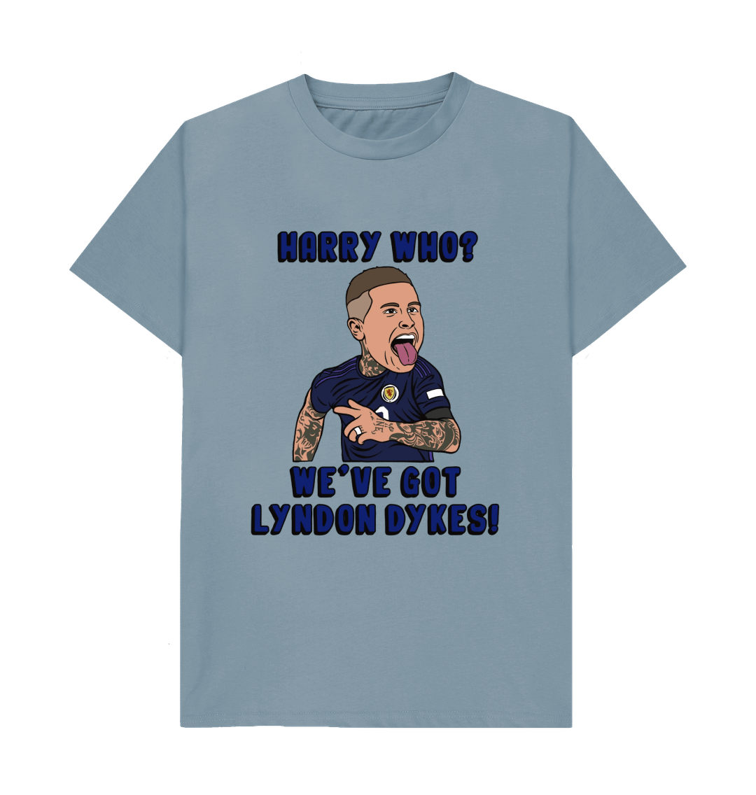 Stone Blue Printed T-shirt Front