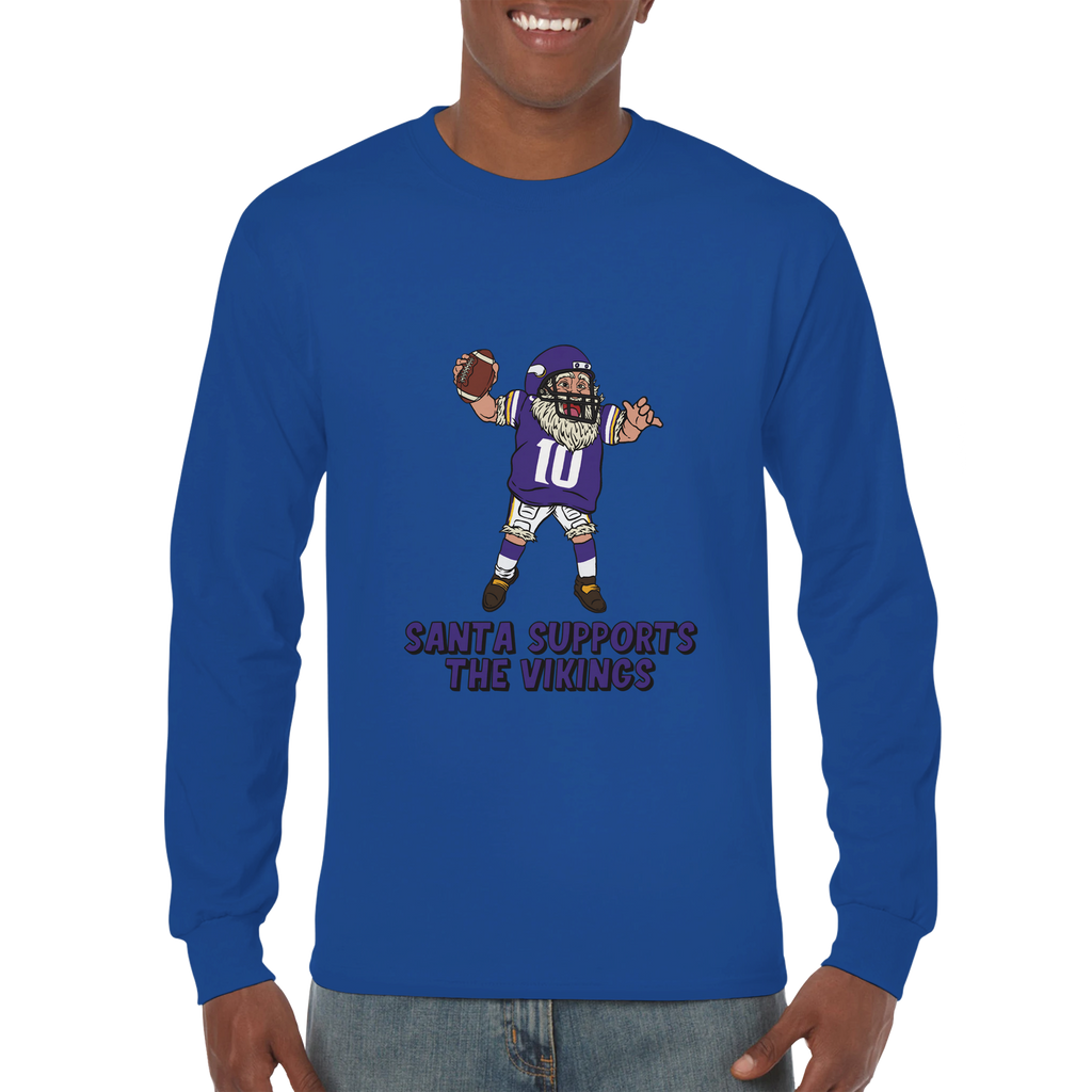 Minnesota Vikings Unisex Longsleeve Santa T-shirt