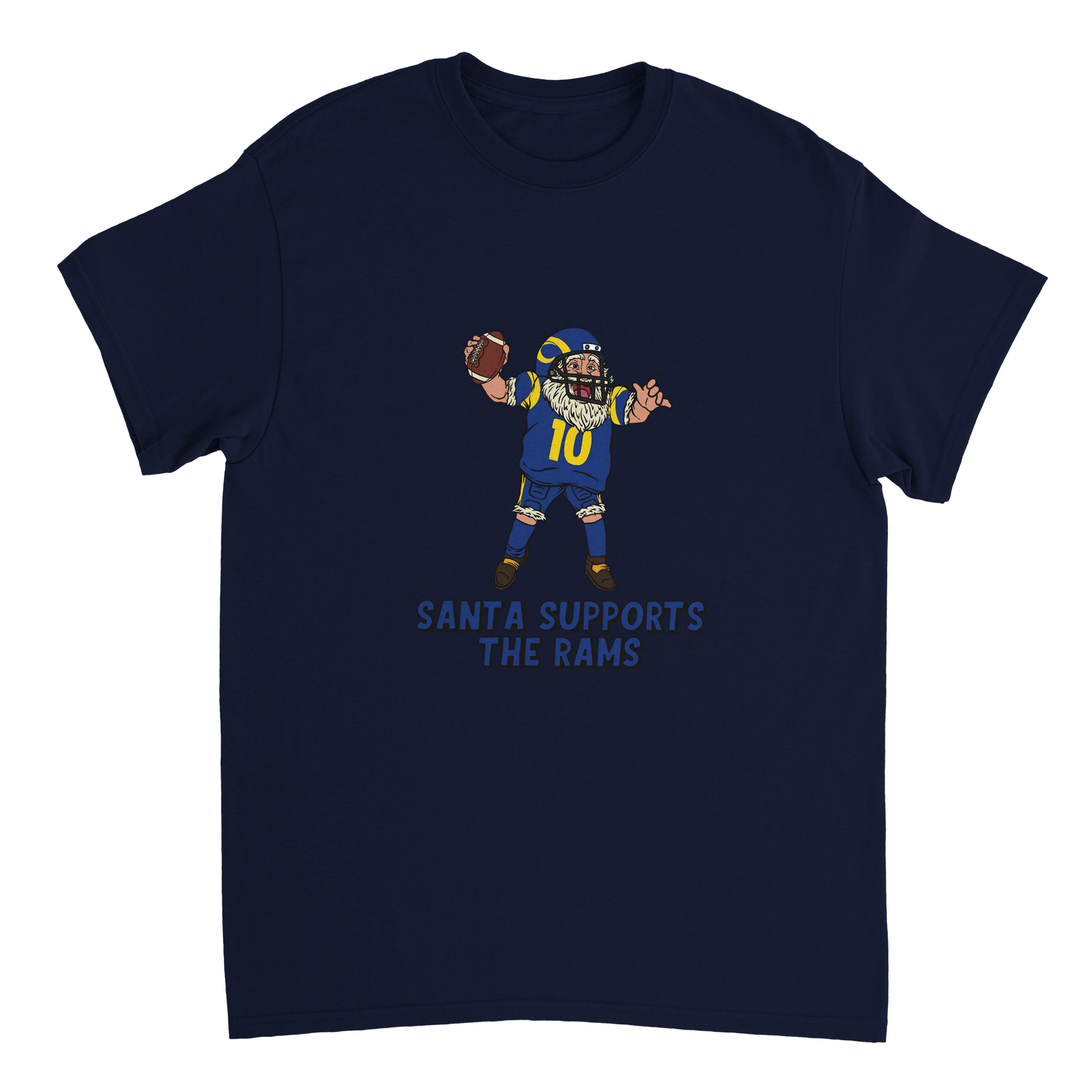 Los Angeles Rams Unisex Crewneck Santa T-shirt