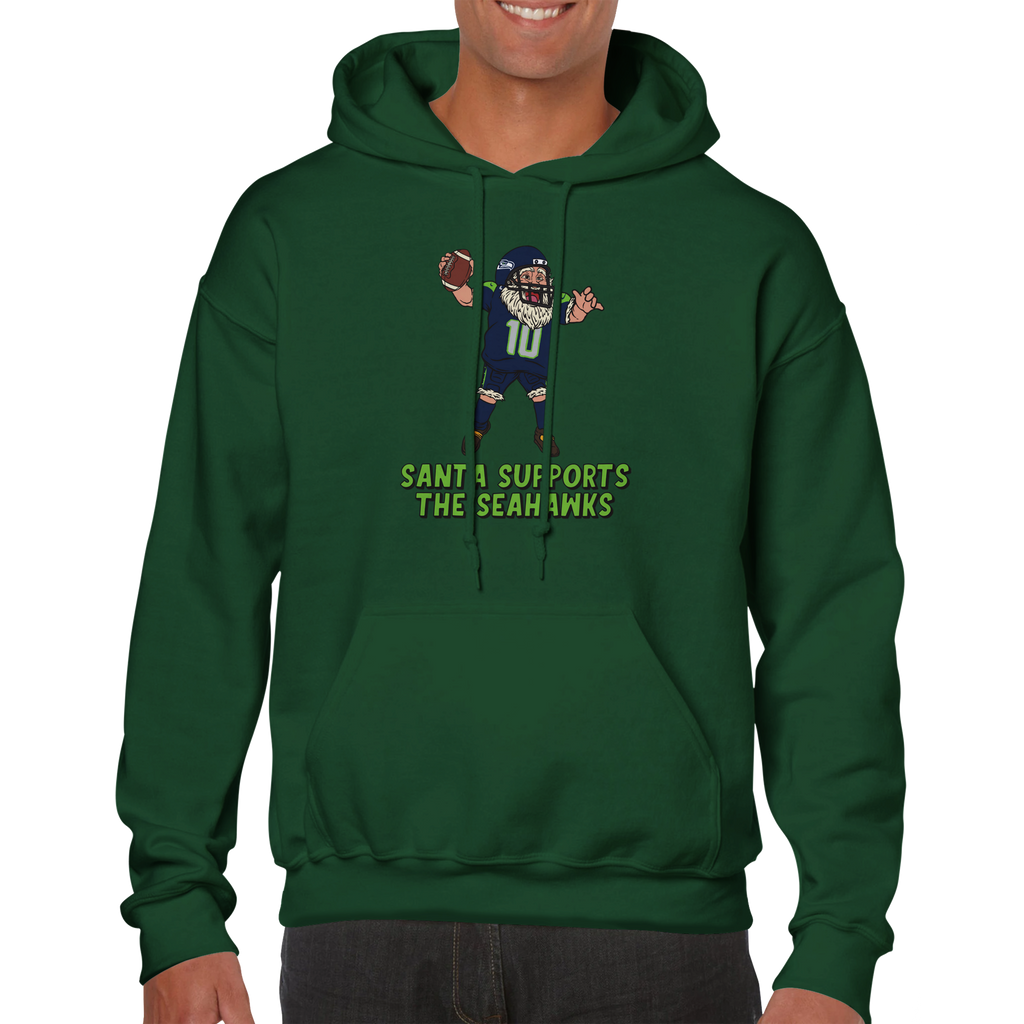 Seattle Seahawks Unisex Pullover Santa Hoodie