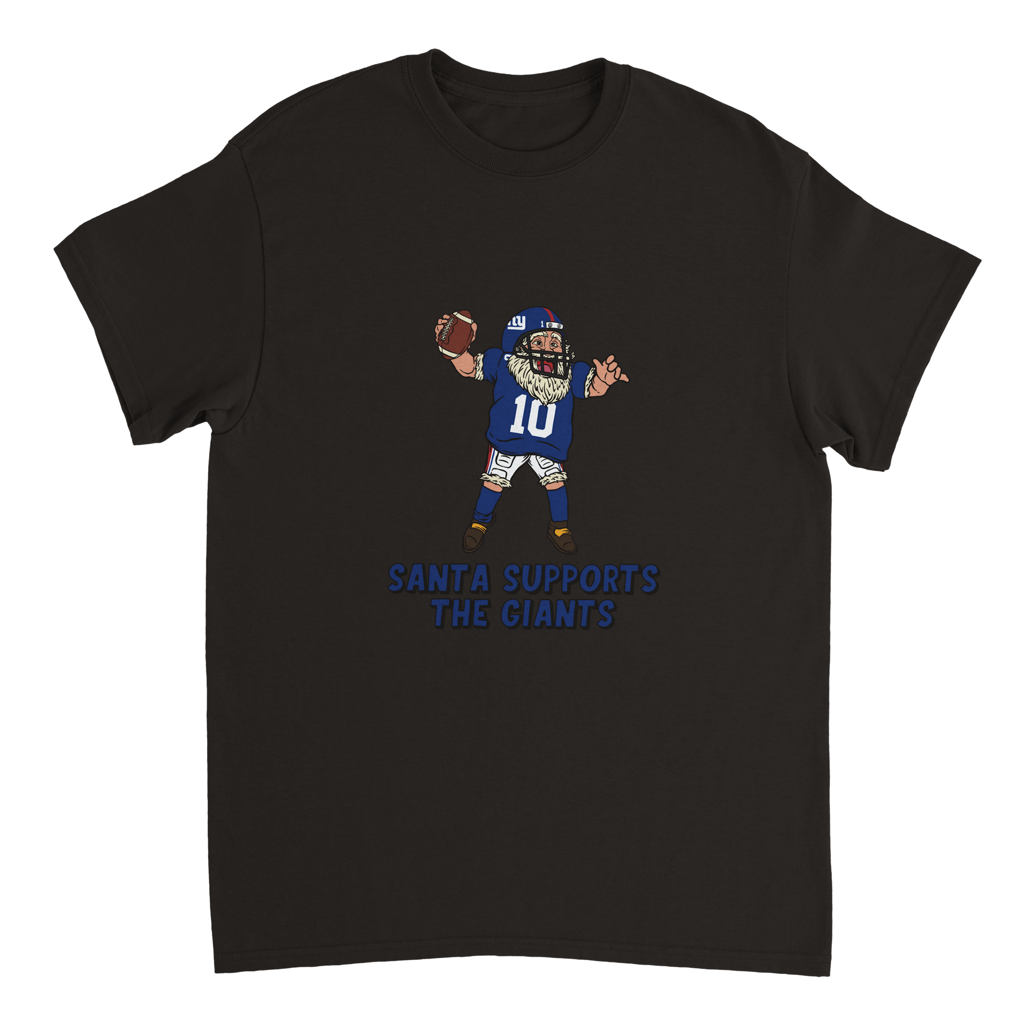 New York Giants Unisex Crewneck Santa T-shirt