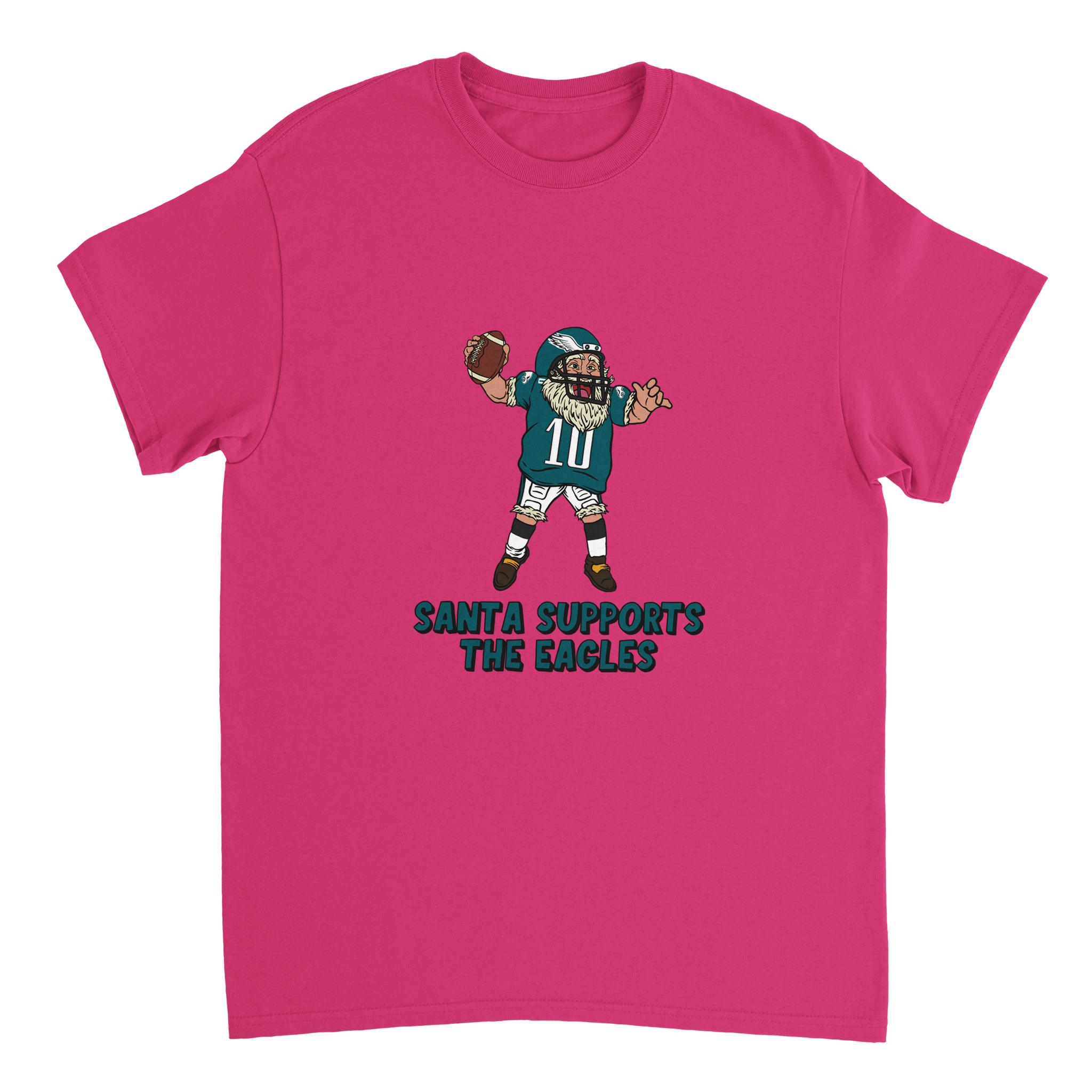 Philadelphia Eagles Unisex Crewneck Santa T-shirt