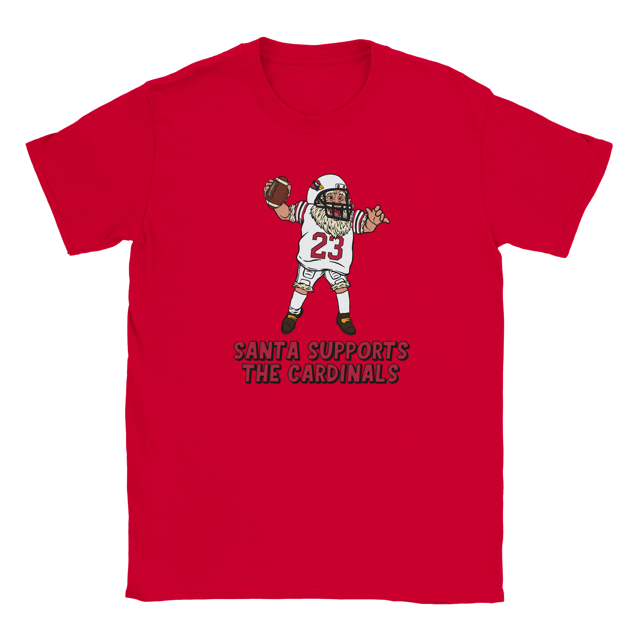 Arizona Cardinals Kids Crewneck Santa T-shirt