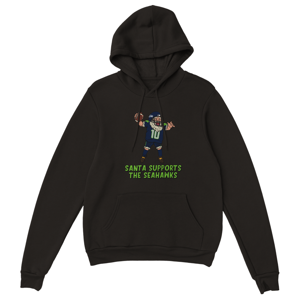 Seattle Seahawks Unisex Pullover Santa Hoodie