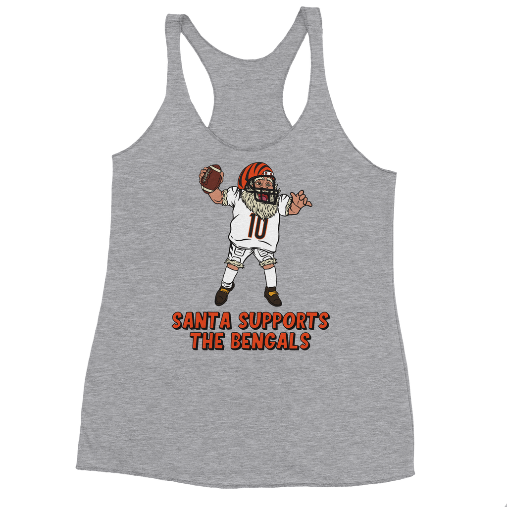 Cincinnati Bengals Women's Racerback Santa Tank Top