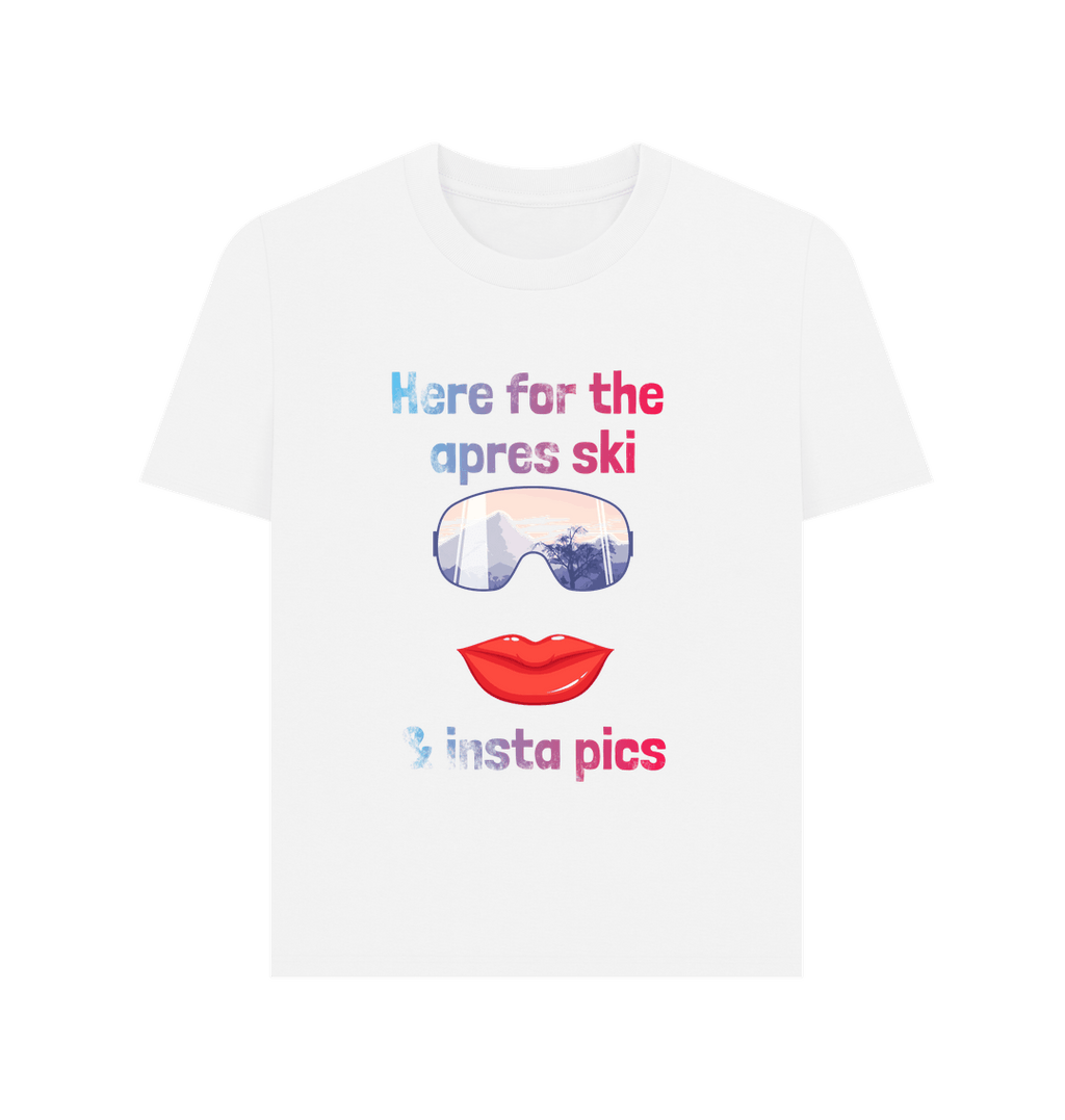 White Women's apres ski T-shirt