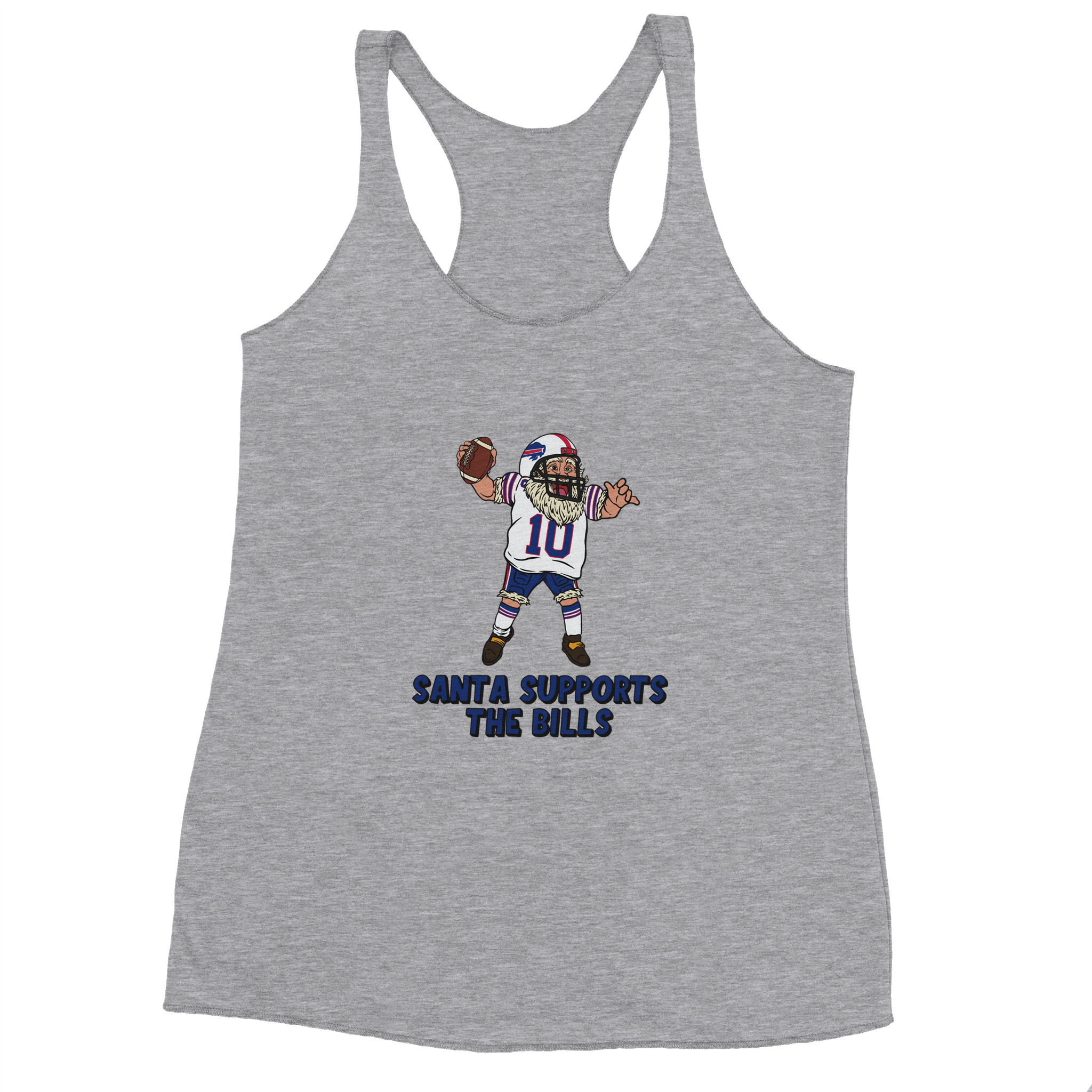 Buffalo Bills Women's Racerback Santa Tank Top
