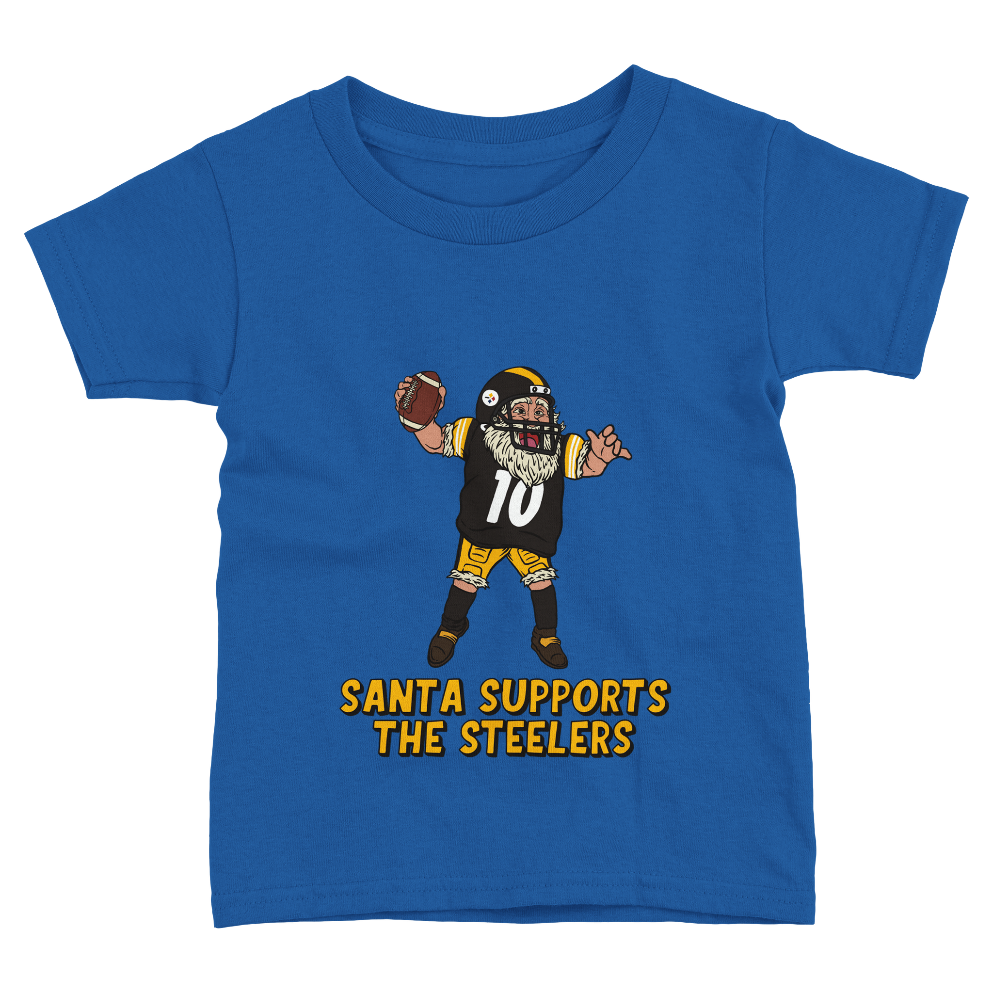 Pittsburgh Steelers Toddler Fine Jersey Santa T-Shirt