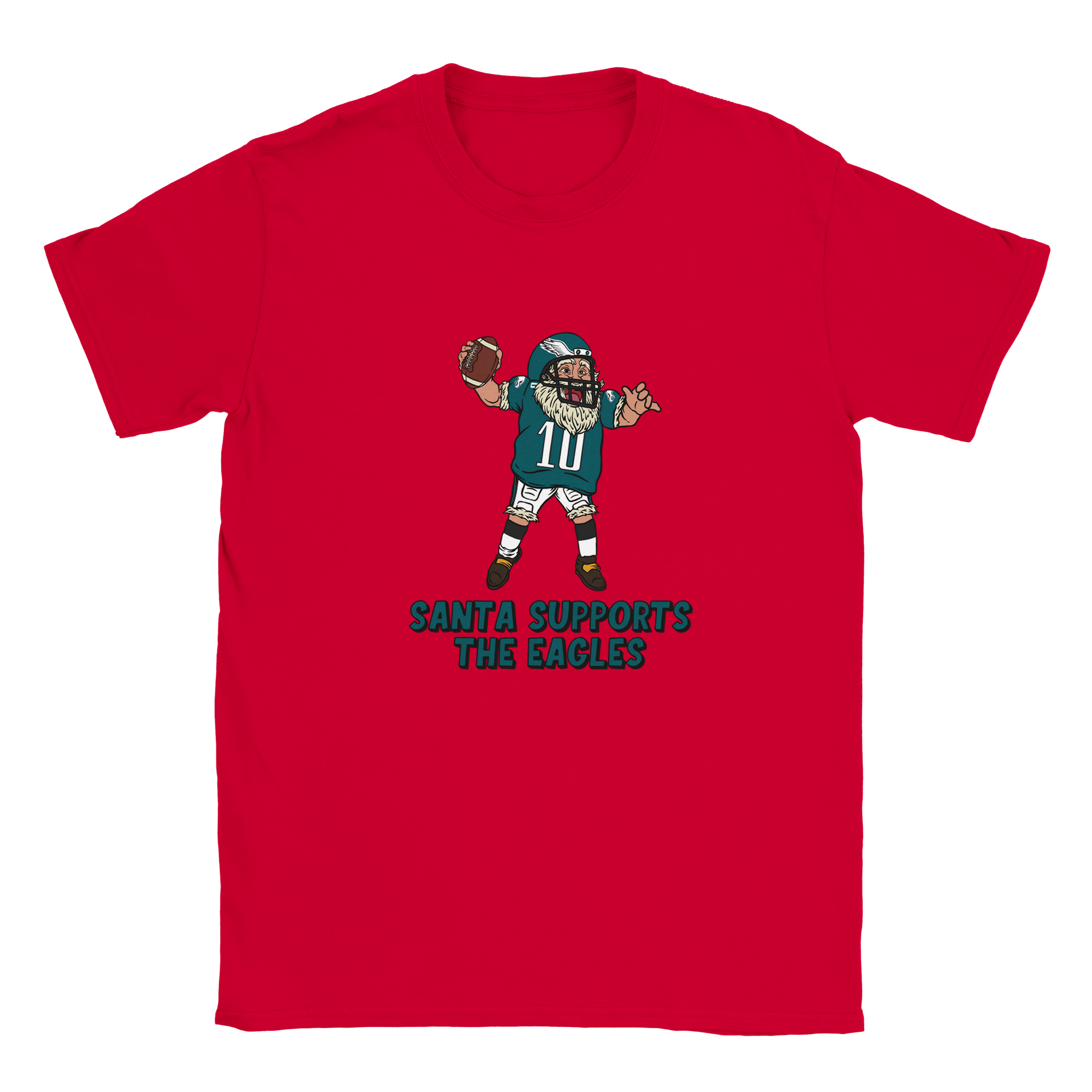 Philadelphia Eagles Kids Crewneck Santa T-shirt