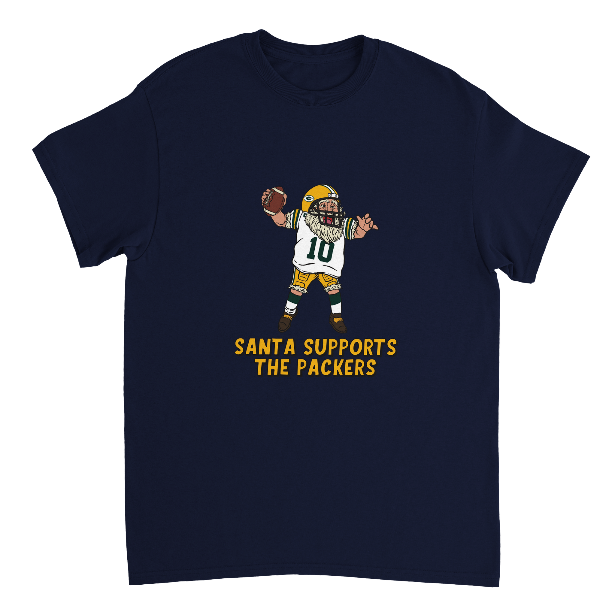 Green Bay Packers Unisex Crewneck Santa T-shirt