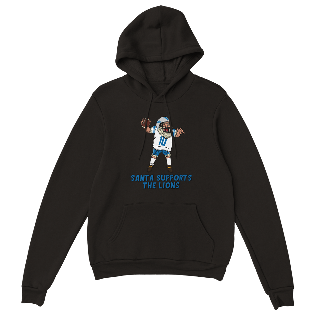 Detroit Lions Unisex Pullover Santa Hoodie