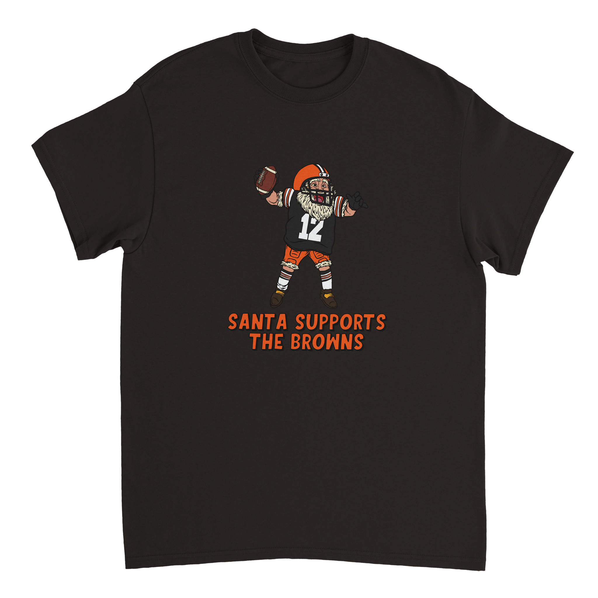 Cleveland Browns Unisex Crewneck Santa T-shirt