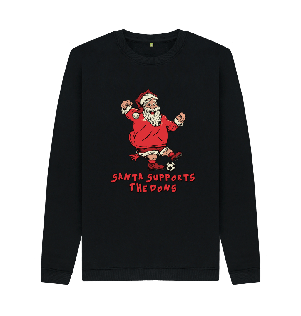 Black Printed Sweater Front