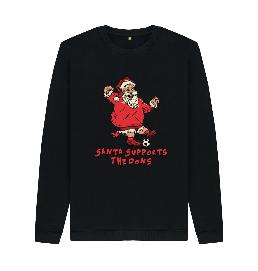 Black Printed Sweater Front