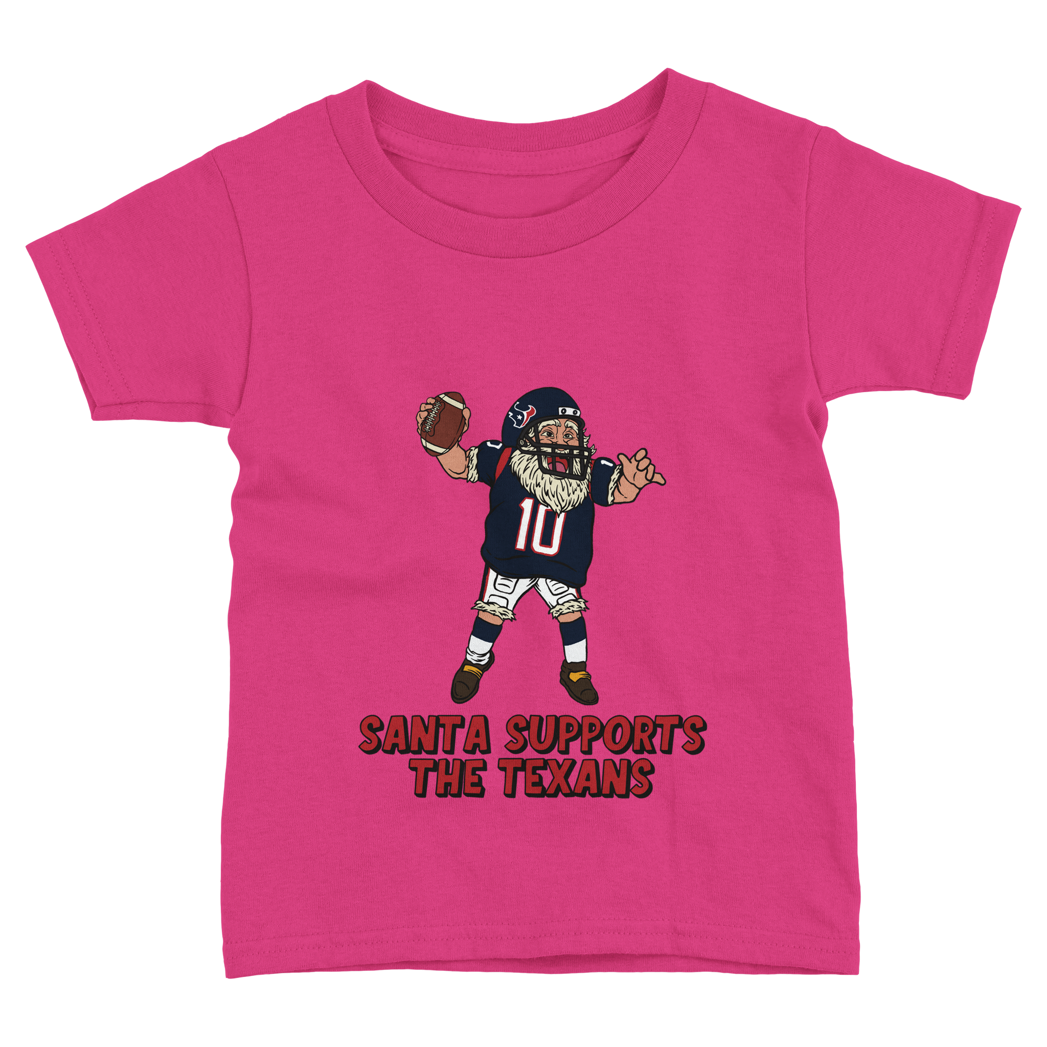 Houston Texans Toddler Fine Jersey Santa T-Shirt
