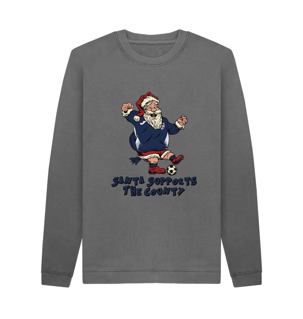Slate Grey Printed Sweater Front