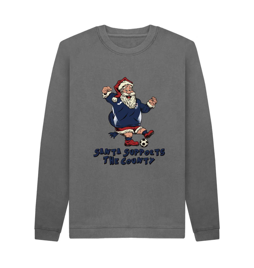 Slate Grey Printed Sweater Front