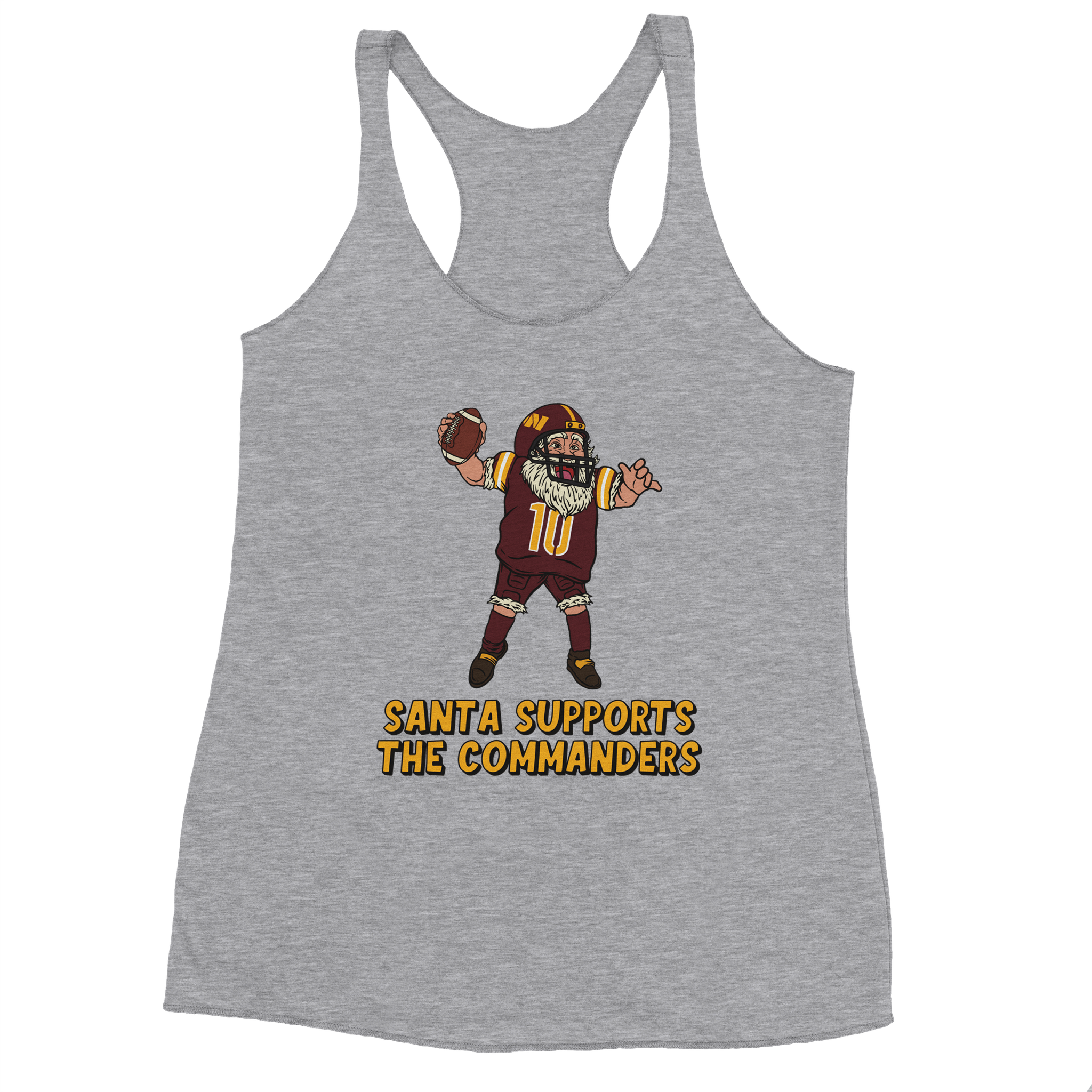 Washington Commanders Women's Racerback Santa Tank Top