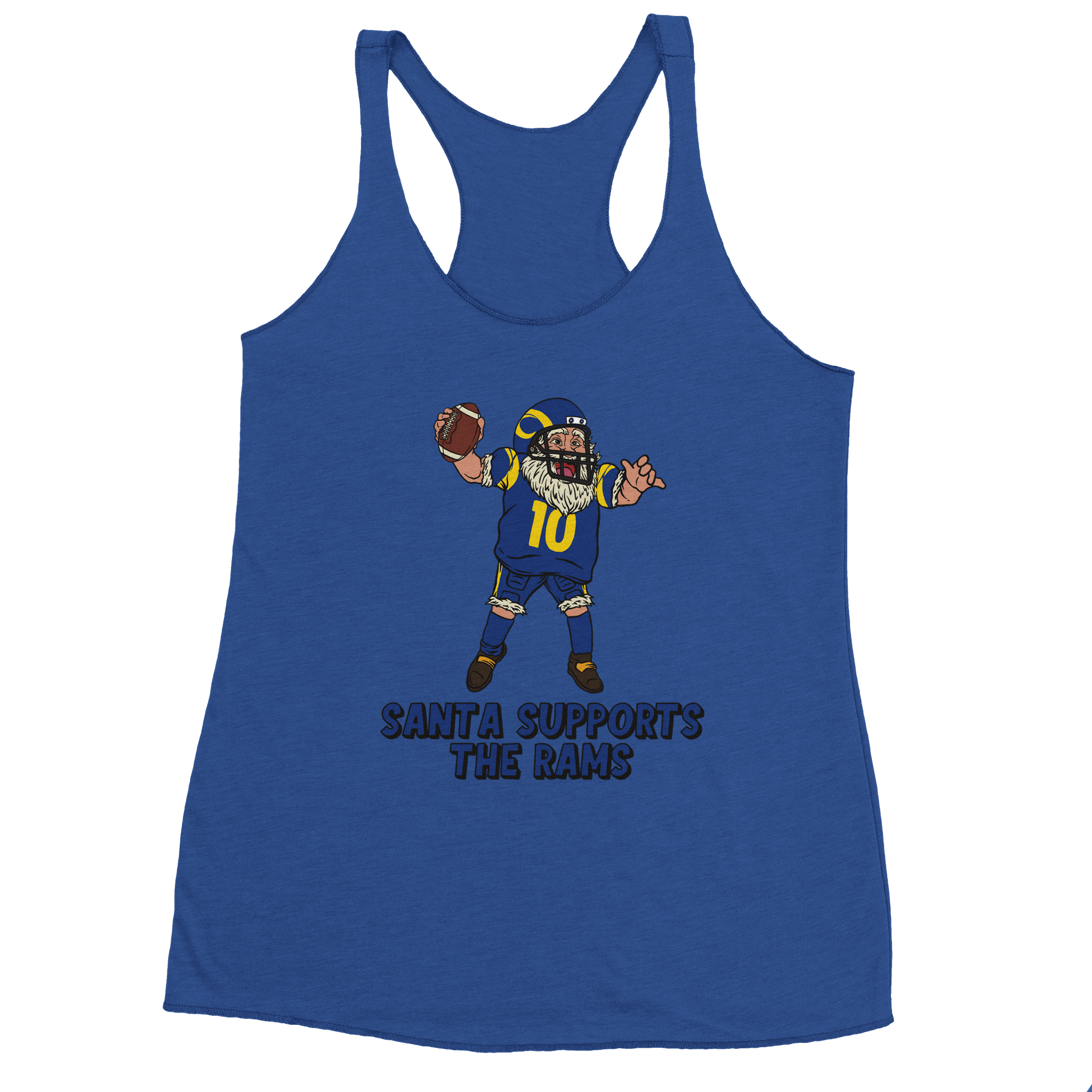 Los Angeles Rams Women's Racerback Santa Tank Top