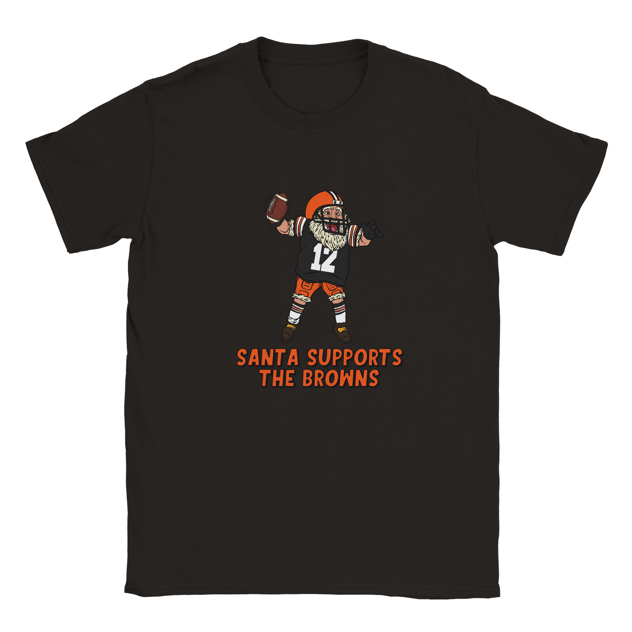 Cleveland Browns Kids Crewneck Santa T-shirt