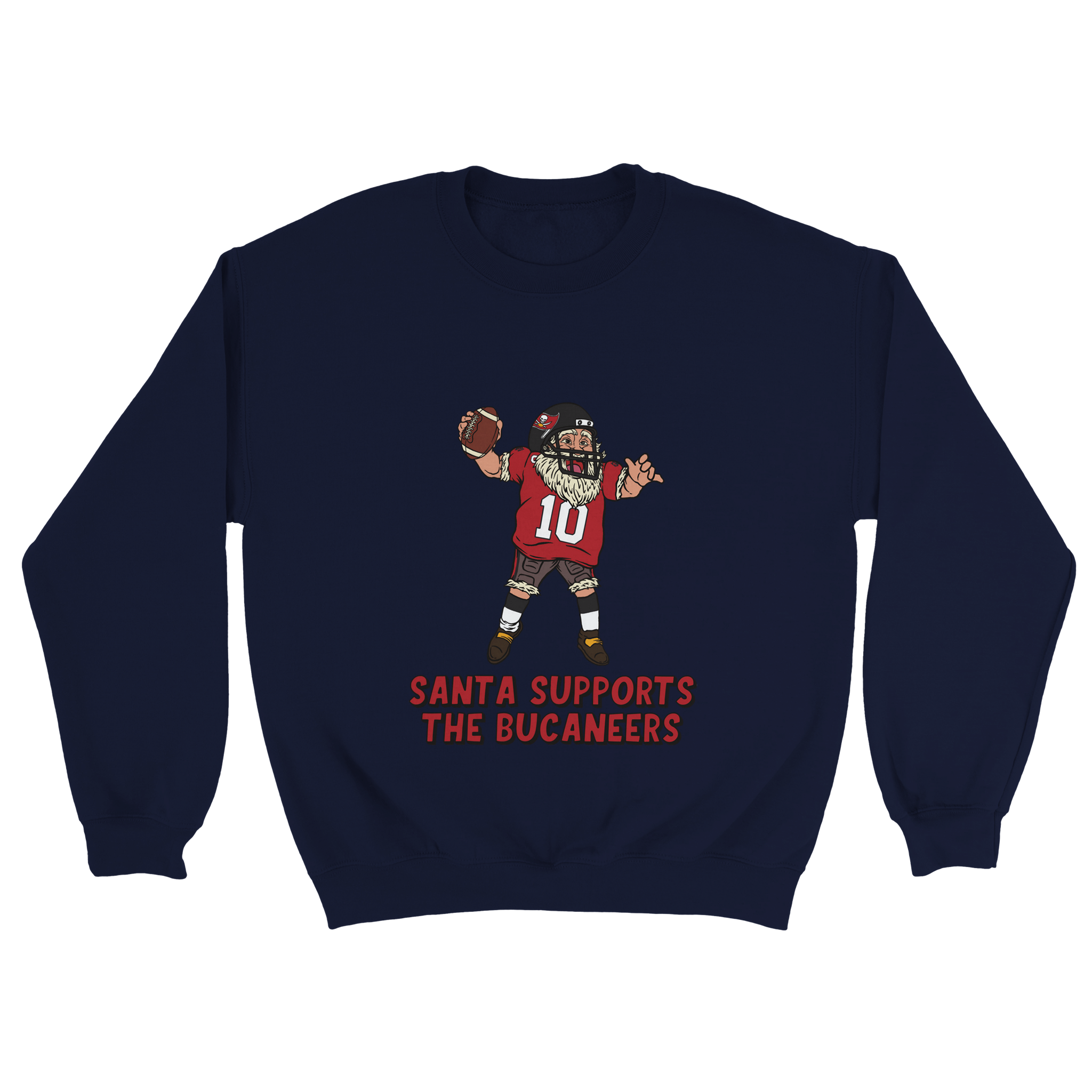 Tampa Bay Buccaneers Unisex Crewneck Santa Sweatshirt