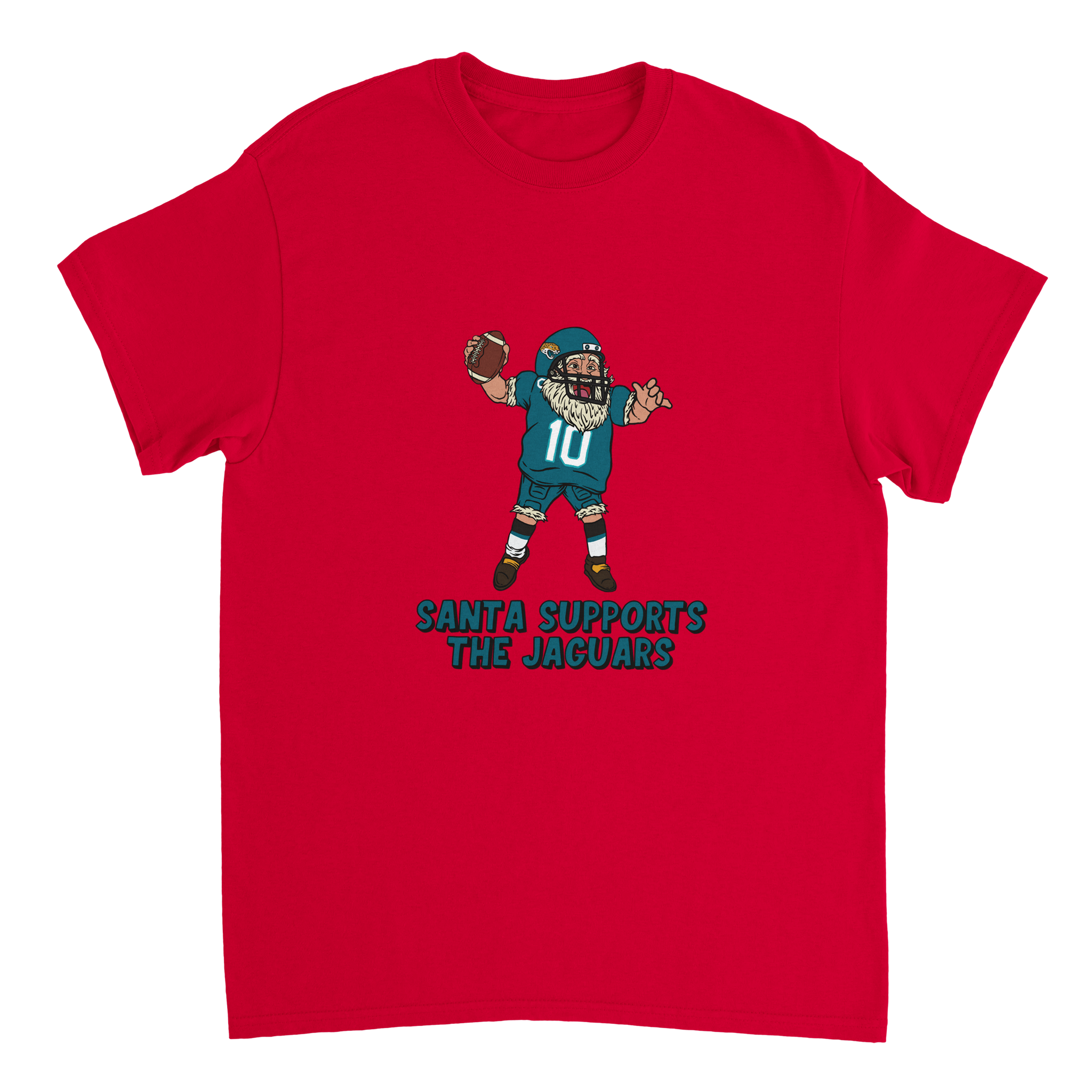 Jacksonville Jaguars Unisex Crewneck Santa T-shirt