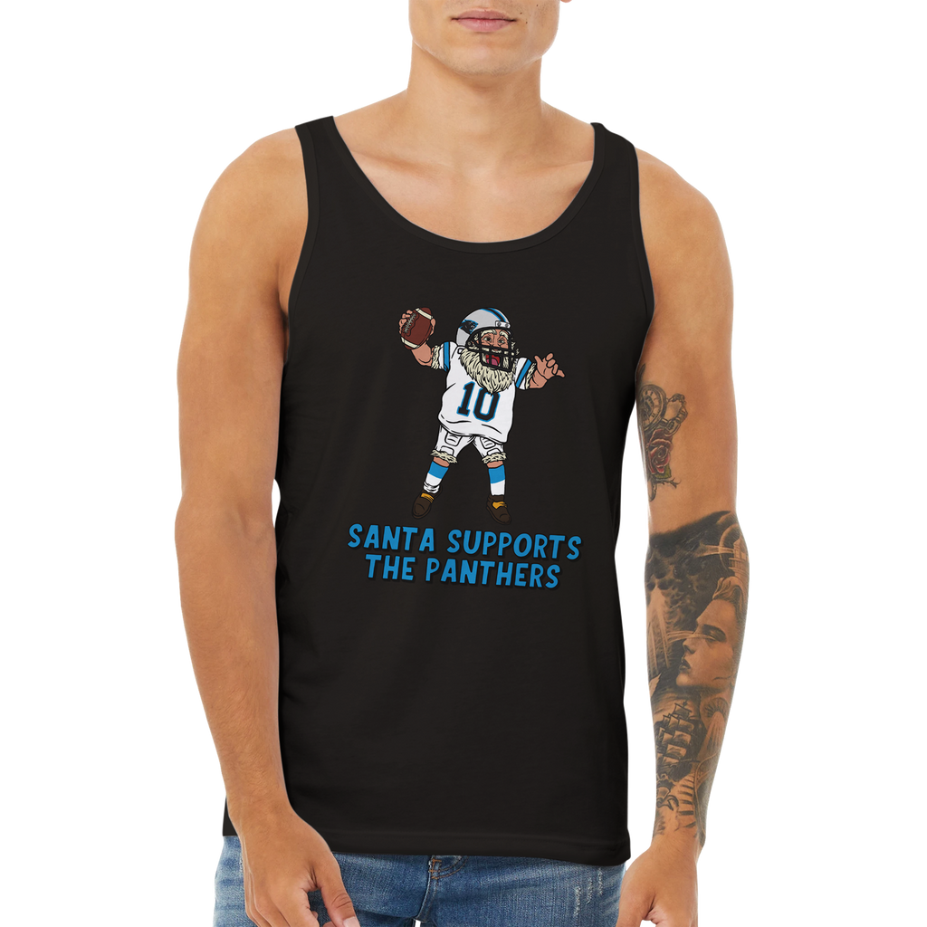 Carolina Panthers Unisex Santa Tank Top