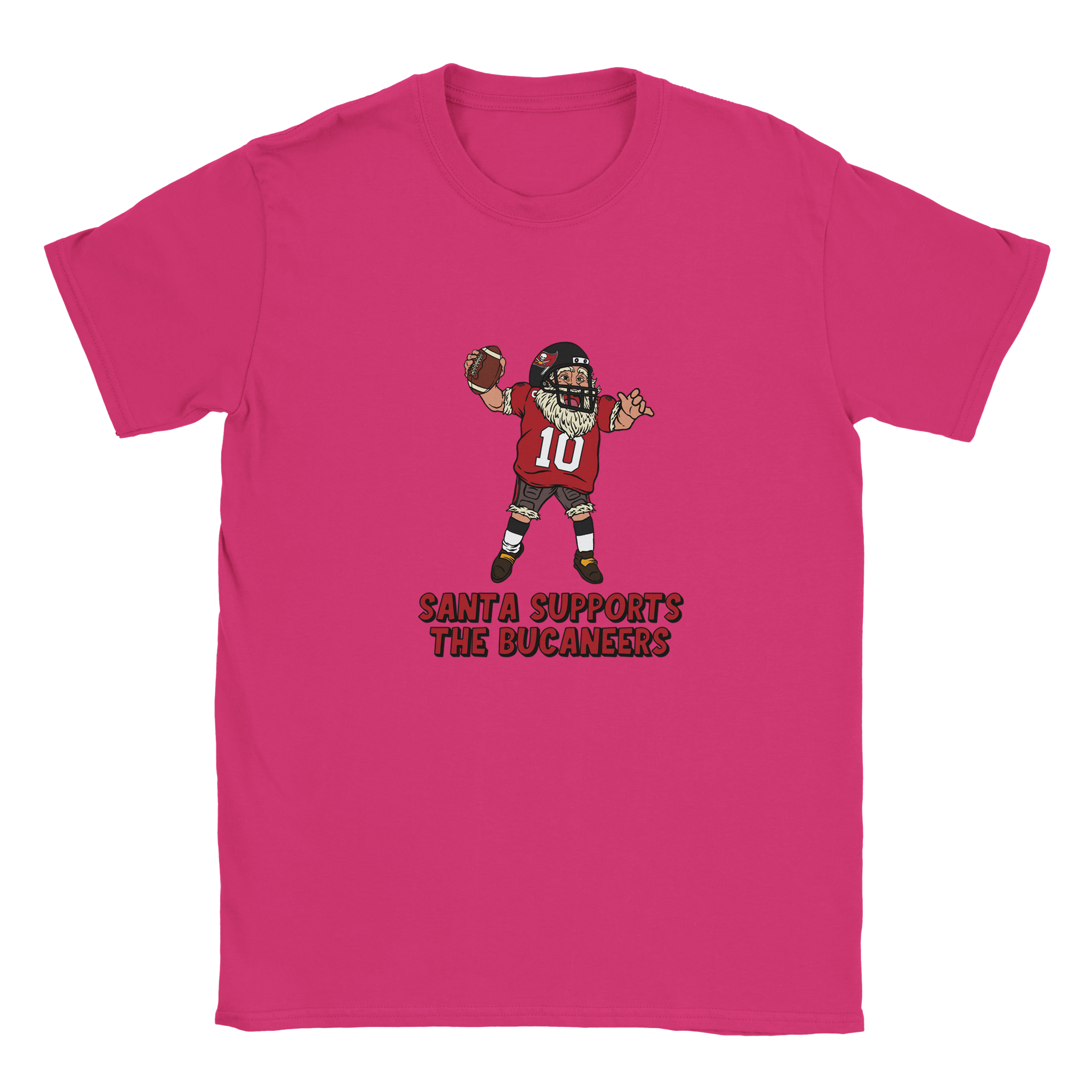 Tampa Bay Buccaneers Kids Crewneck Santa T-shirt