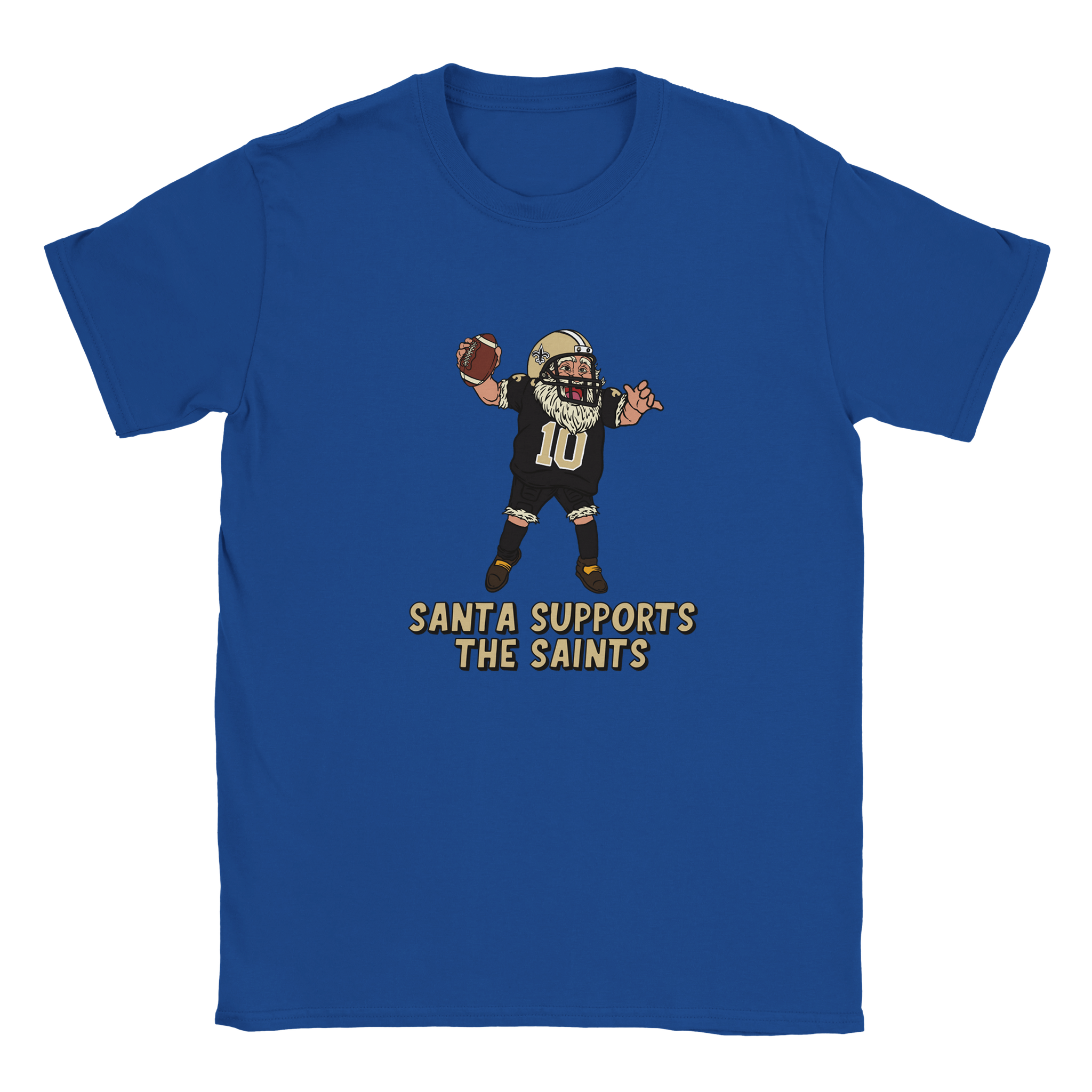 New Orleans Saints Kids Crewneck Santa T-shirt