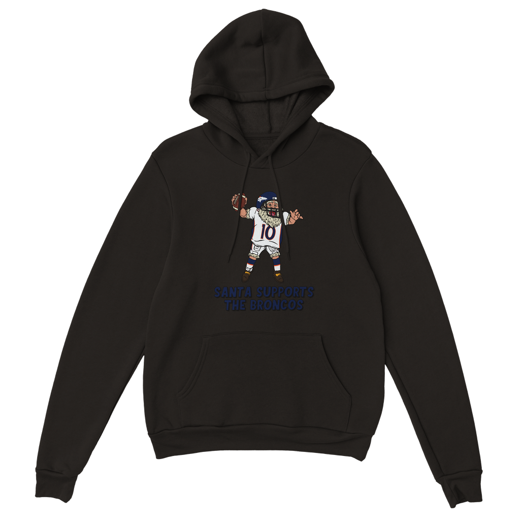 Denver Broncos Unisex Pullover Santa Hoodie