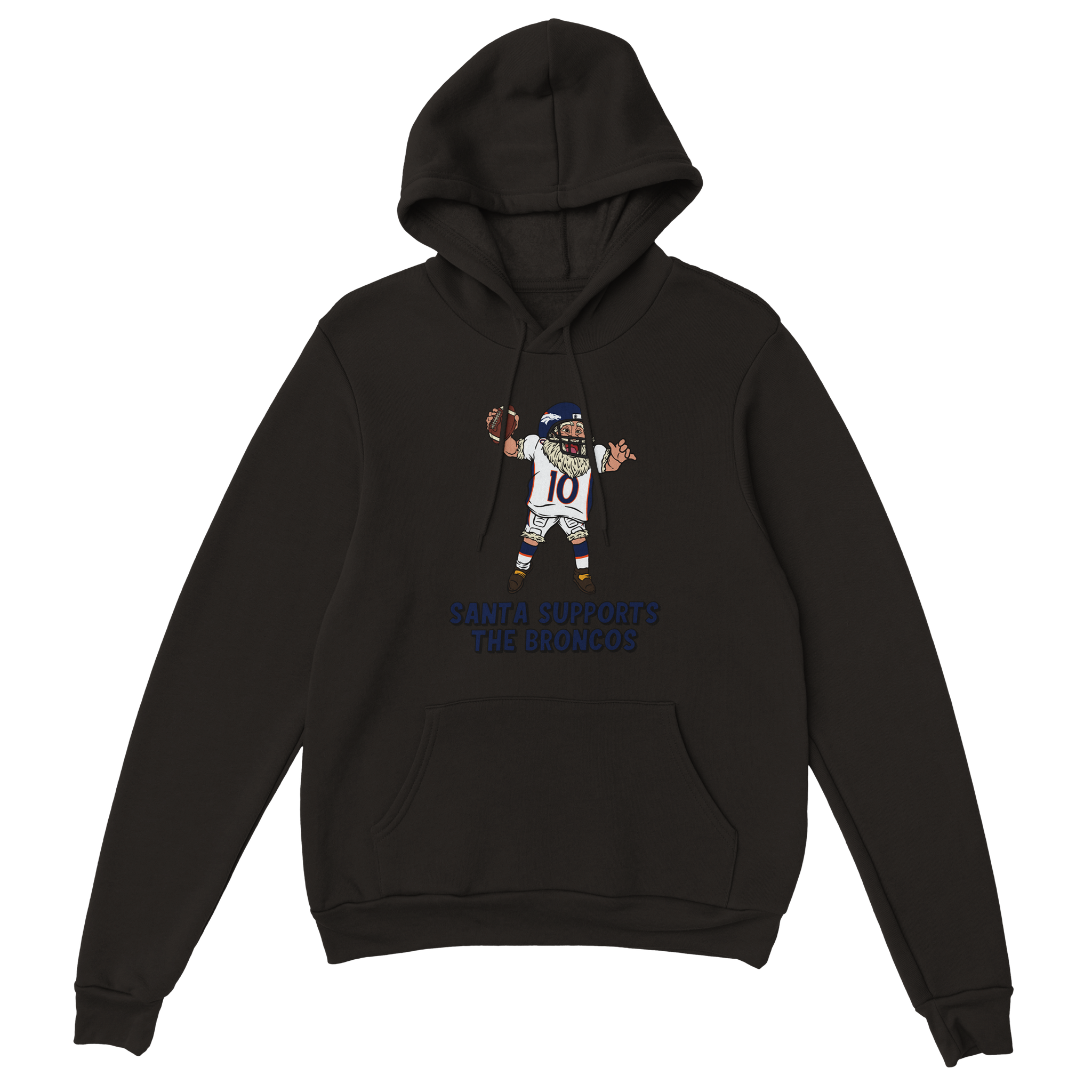 Denver Broncos Unisex Pullover Santa Hoodie