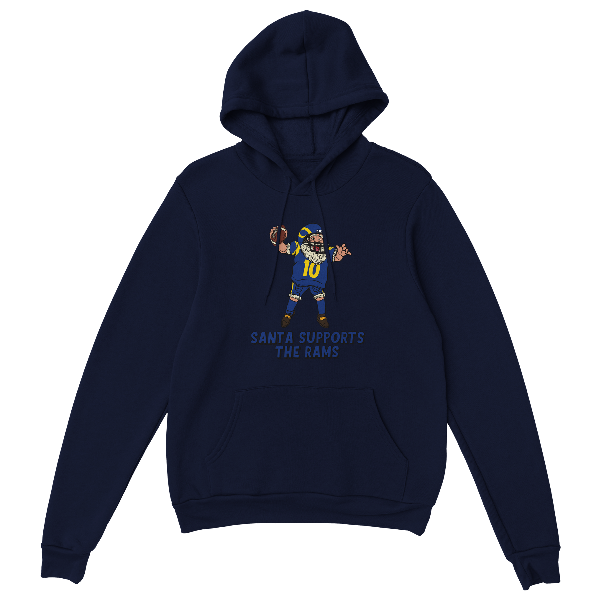 Los Angeles Rams Unisex Pullover Santa Hoodie