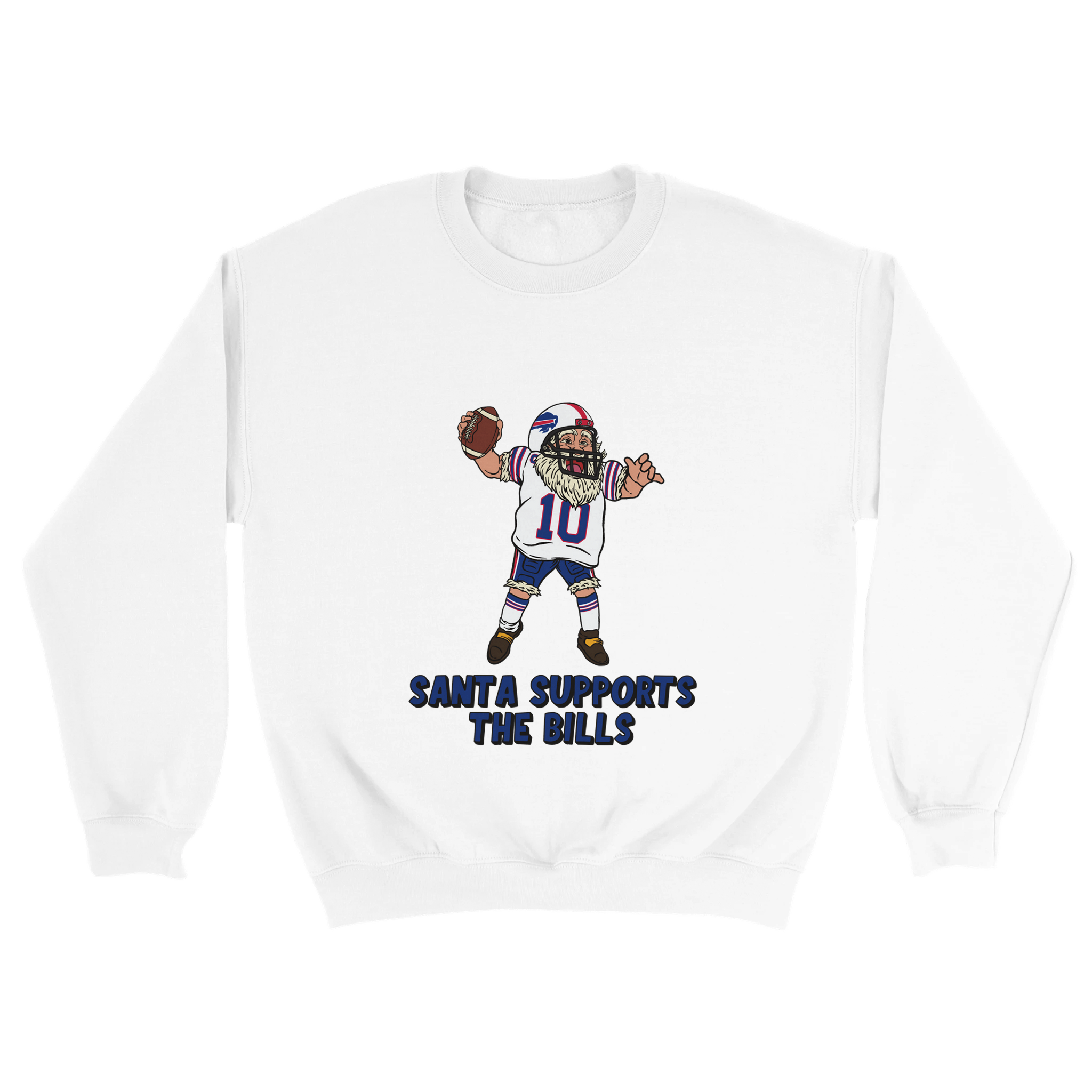 Buffalo Bills Unisex Crewneck Santa Sweatshirt
