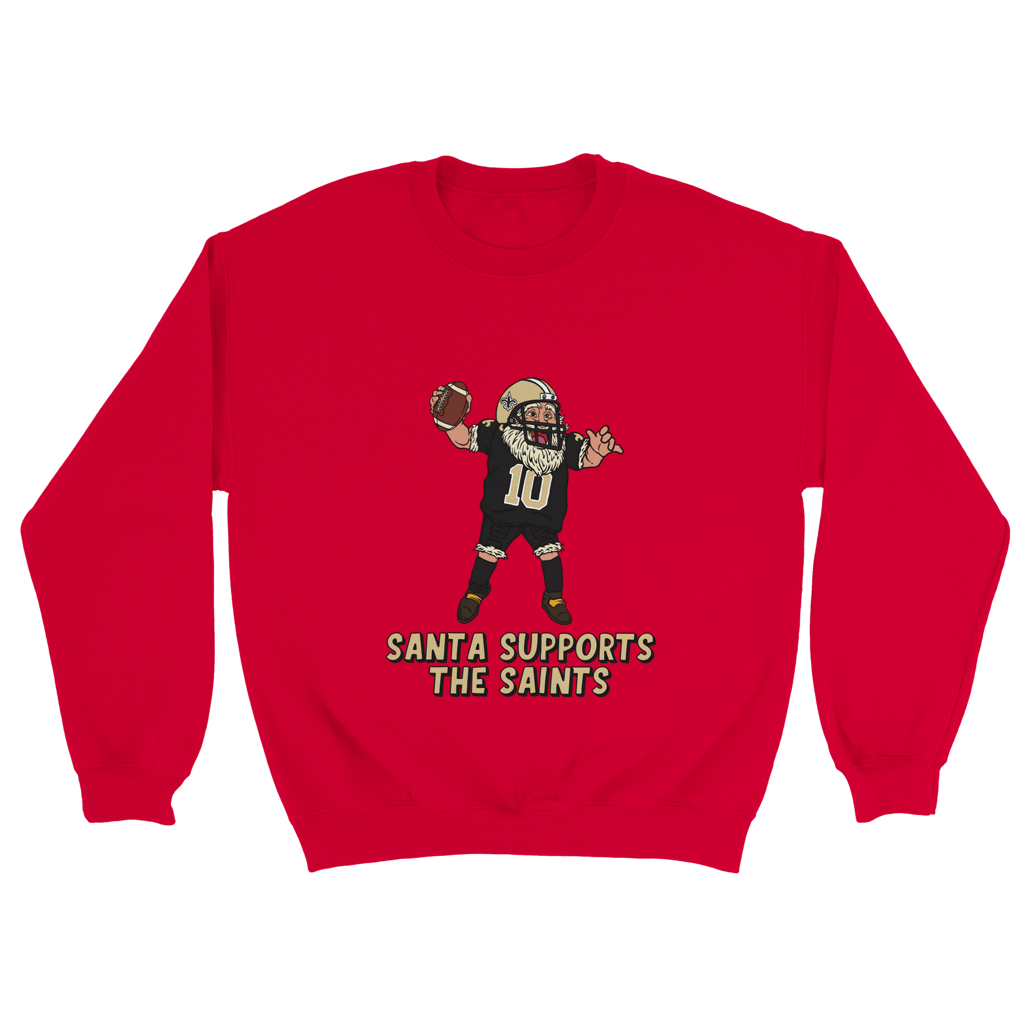 New Orleans Saints Unisex Crewneck Santa Sweatshirt