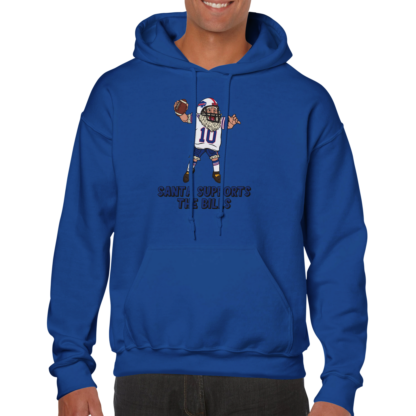 Buffalo Bills Unisex Pullover Santa Hoodie