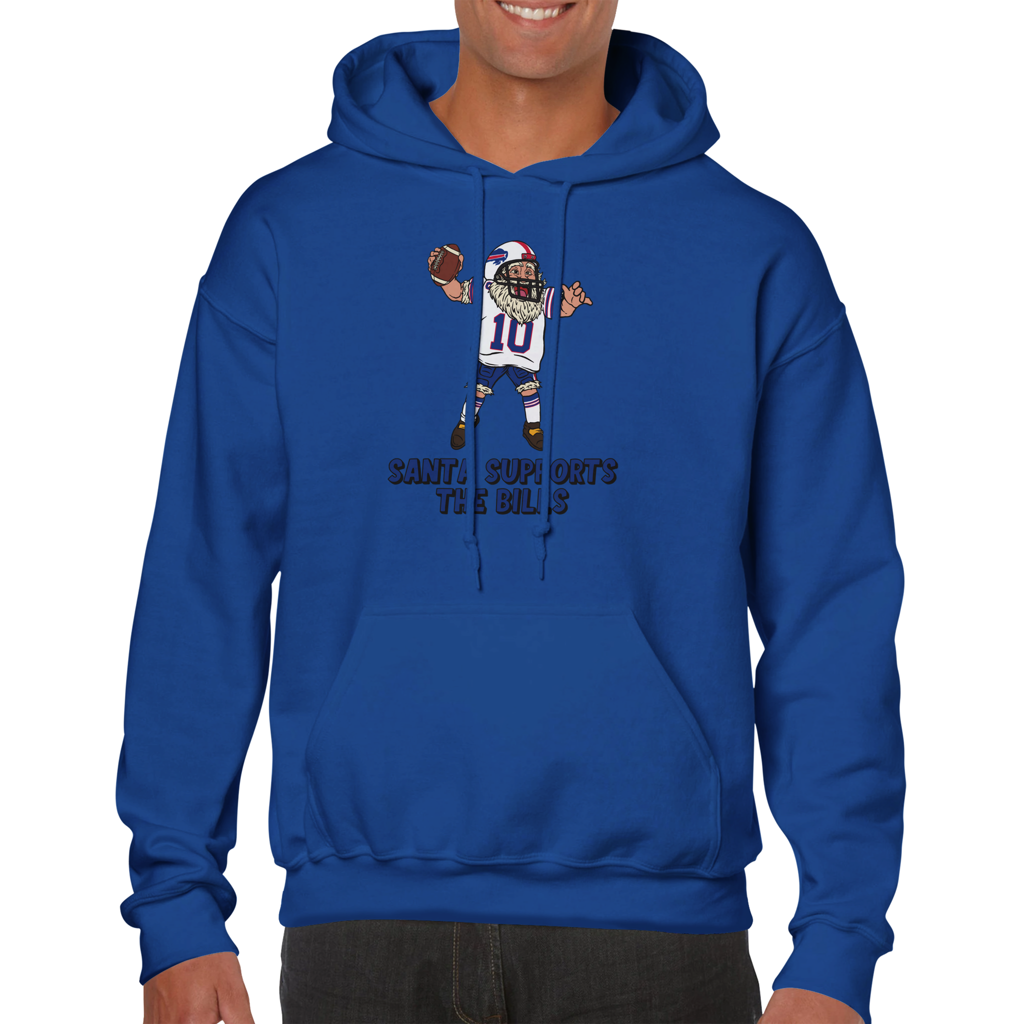 Buffalo Bills Unisex Pullover Santa Hoodie