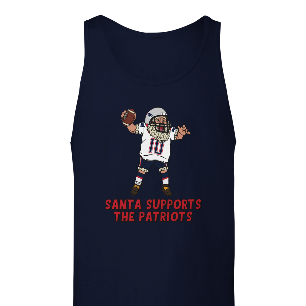 New England Patriots Unisex Tank Santa Top