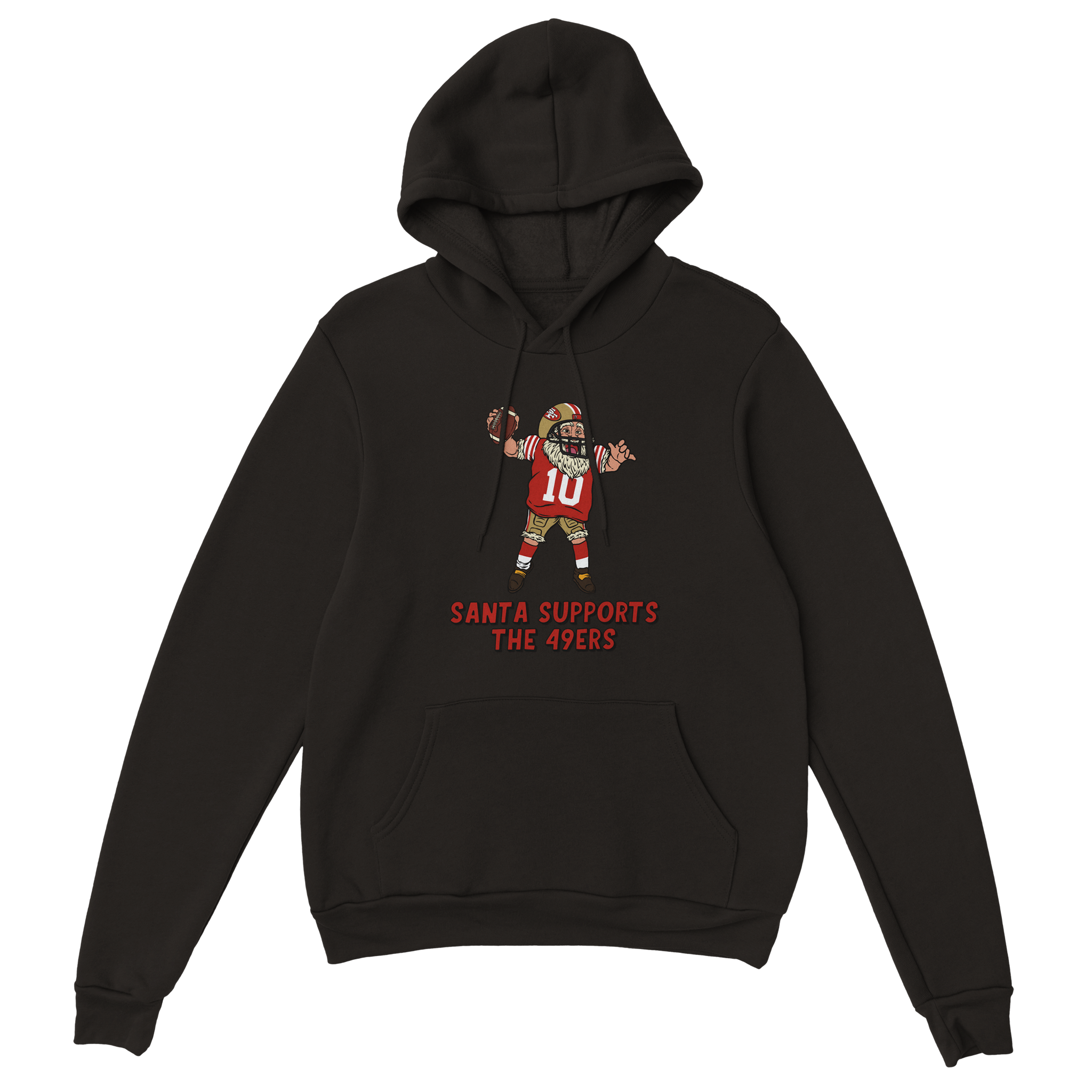 San Francisco 49ers Unisex Pullover Santa Hoodie