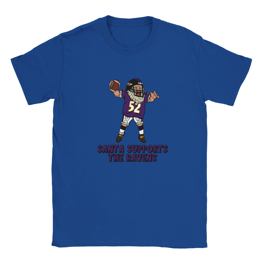 Baltimore Ravens Kids Crewneck Santa T-shirt