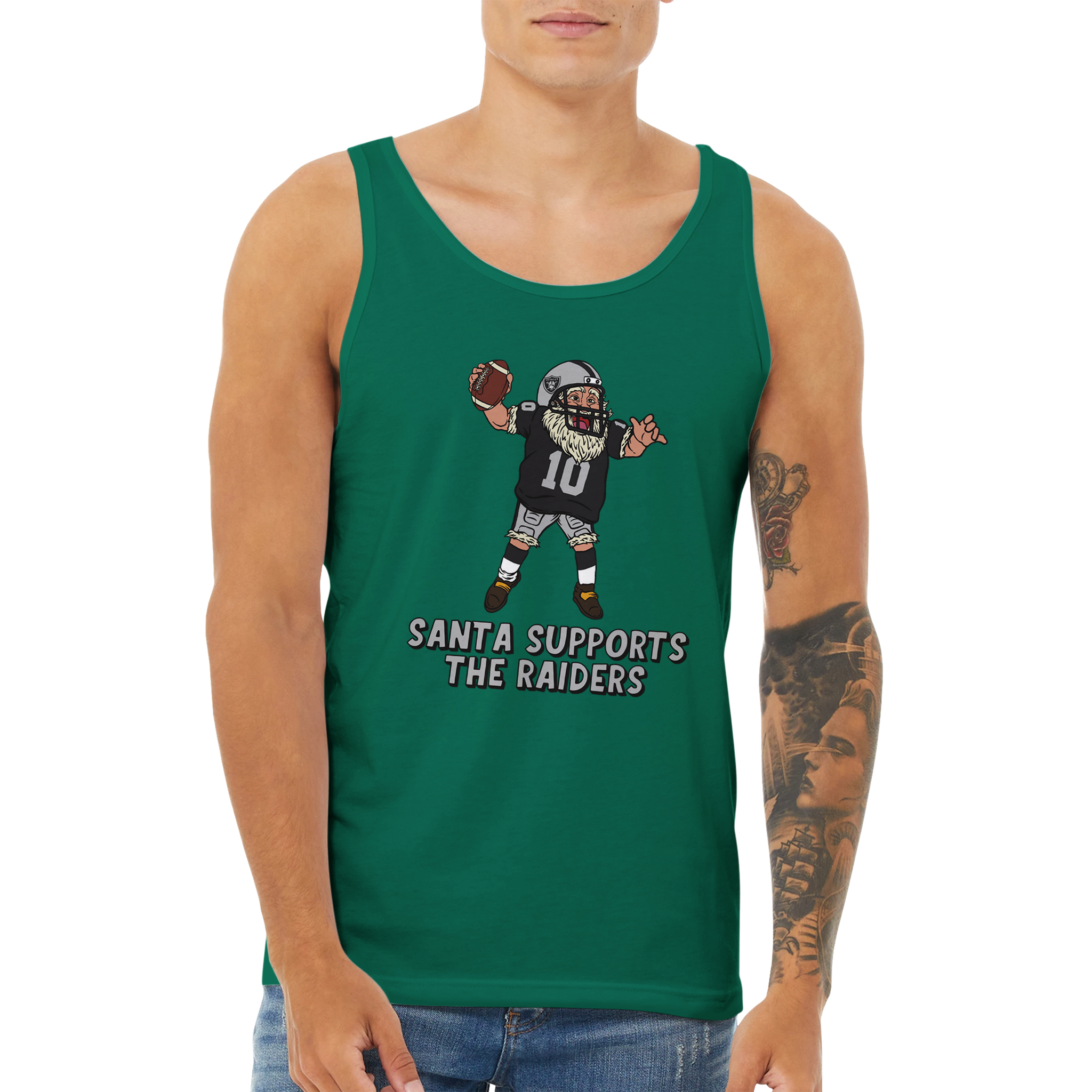 Las Vegas Raiders Unisex Santa Tank Top