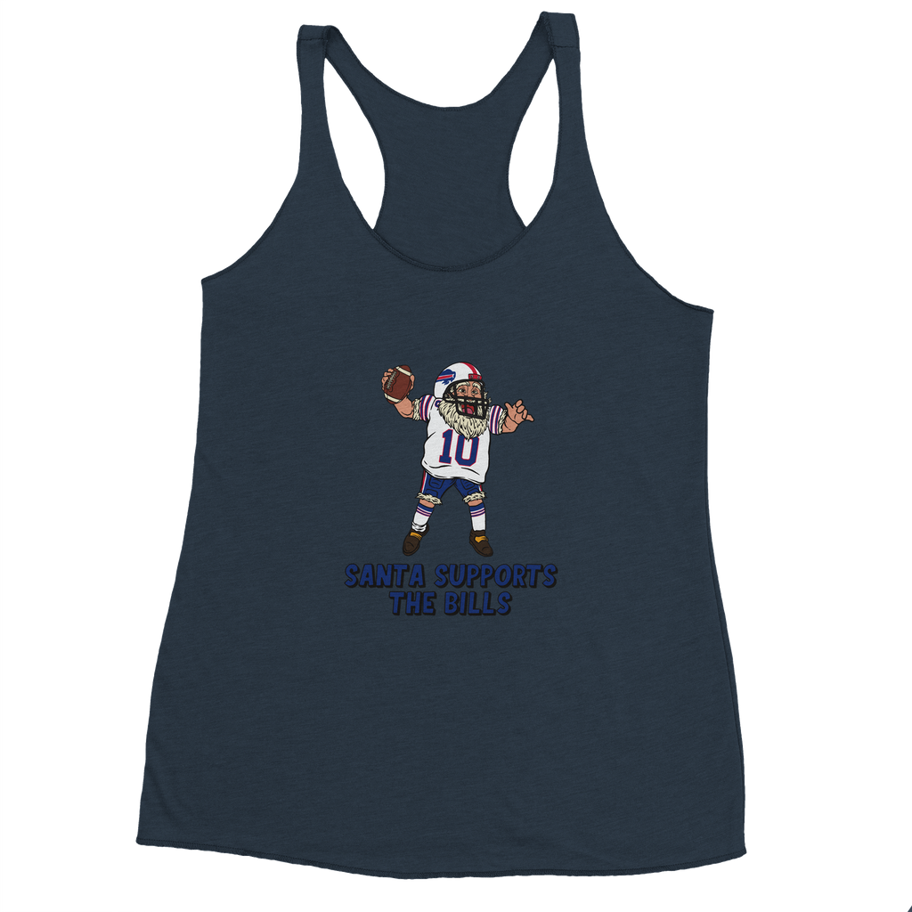 Buffalo Bills Women's Racerback Santa Tank Top