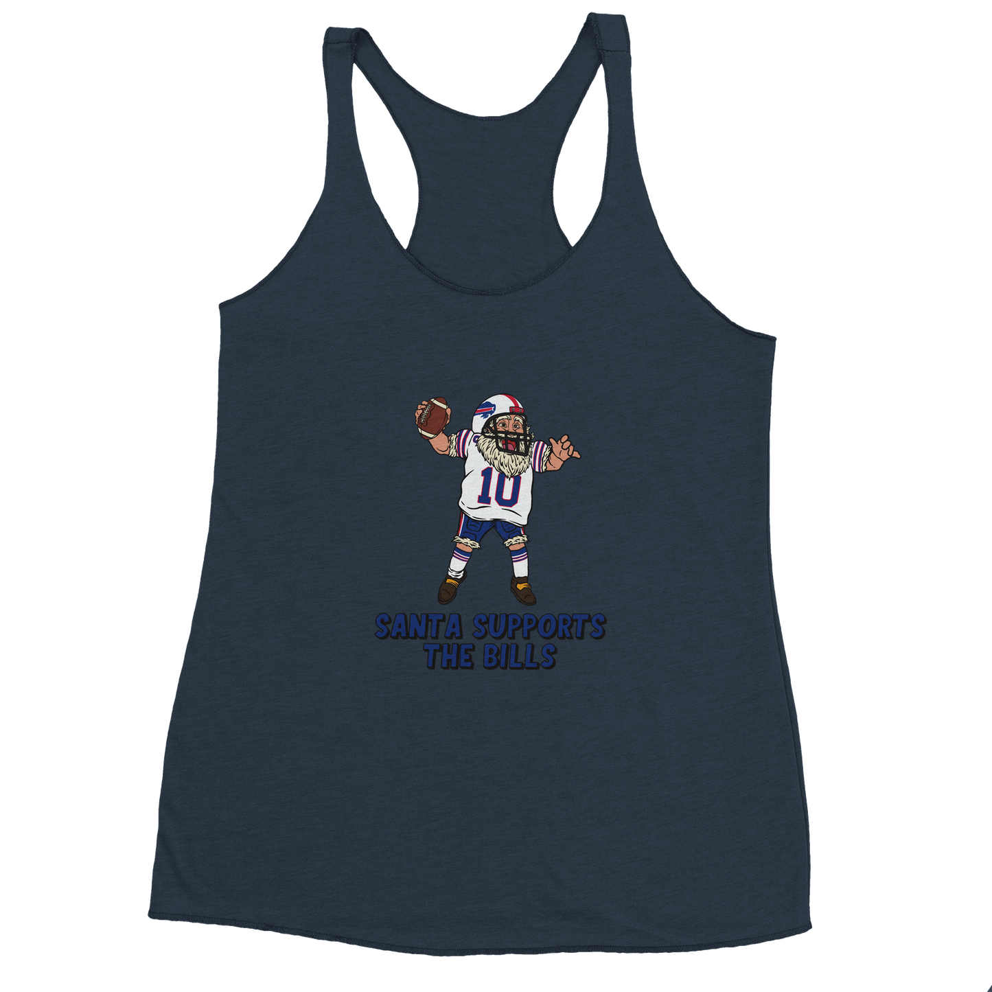 Buffalo Bills Women's Racerback Santa Tank Top