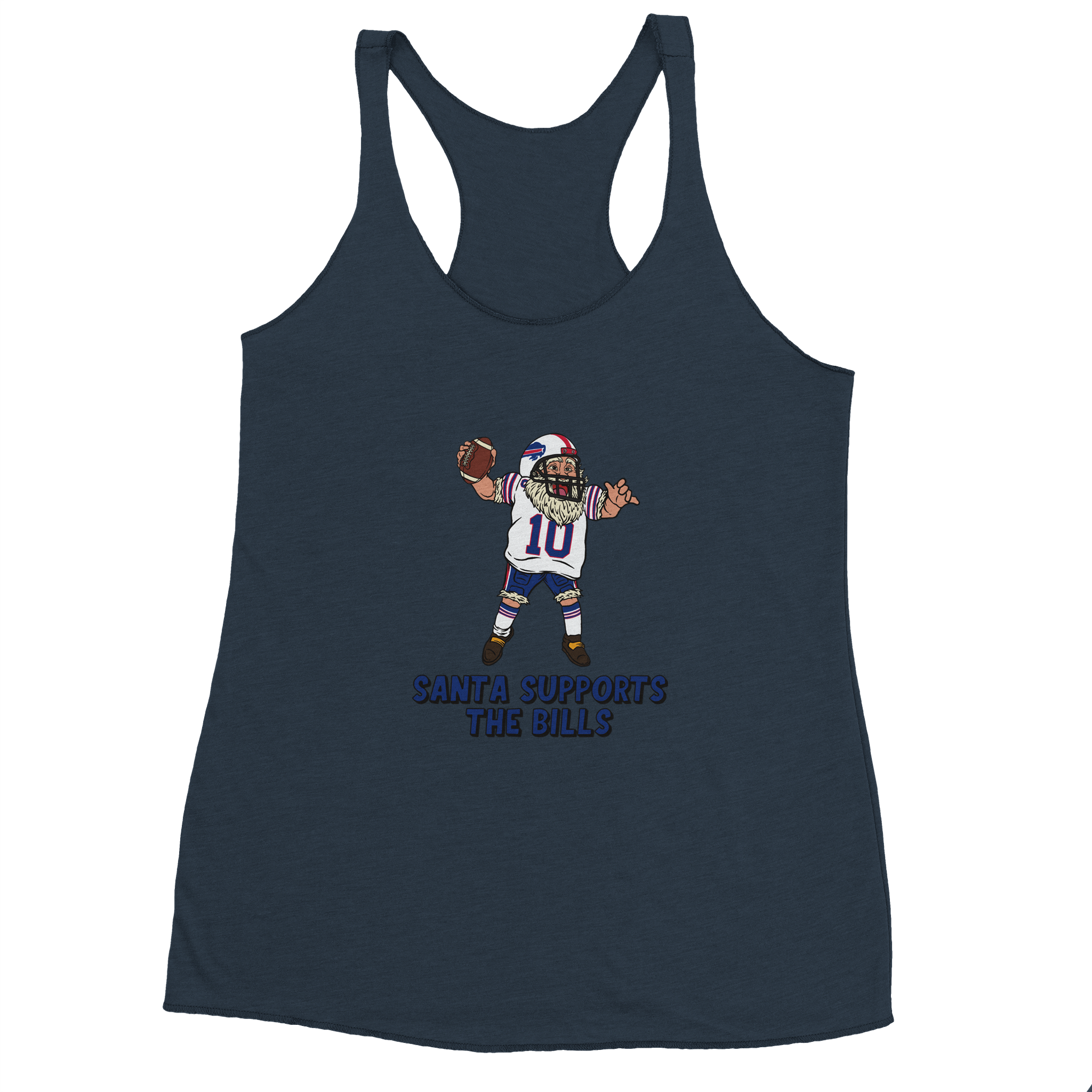 Buffalo Bills Women's Racerback Santa Tank Top